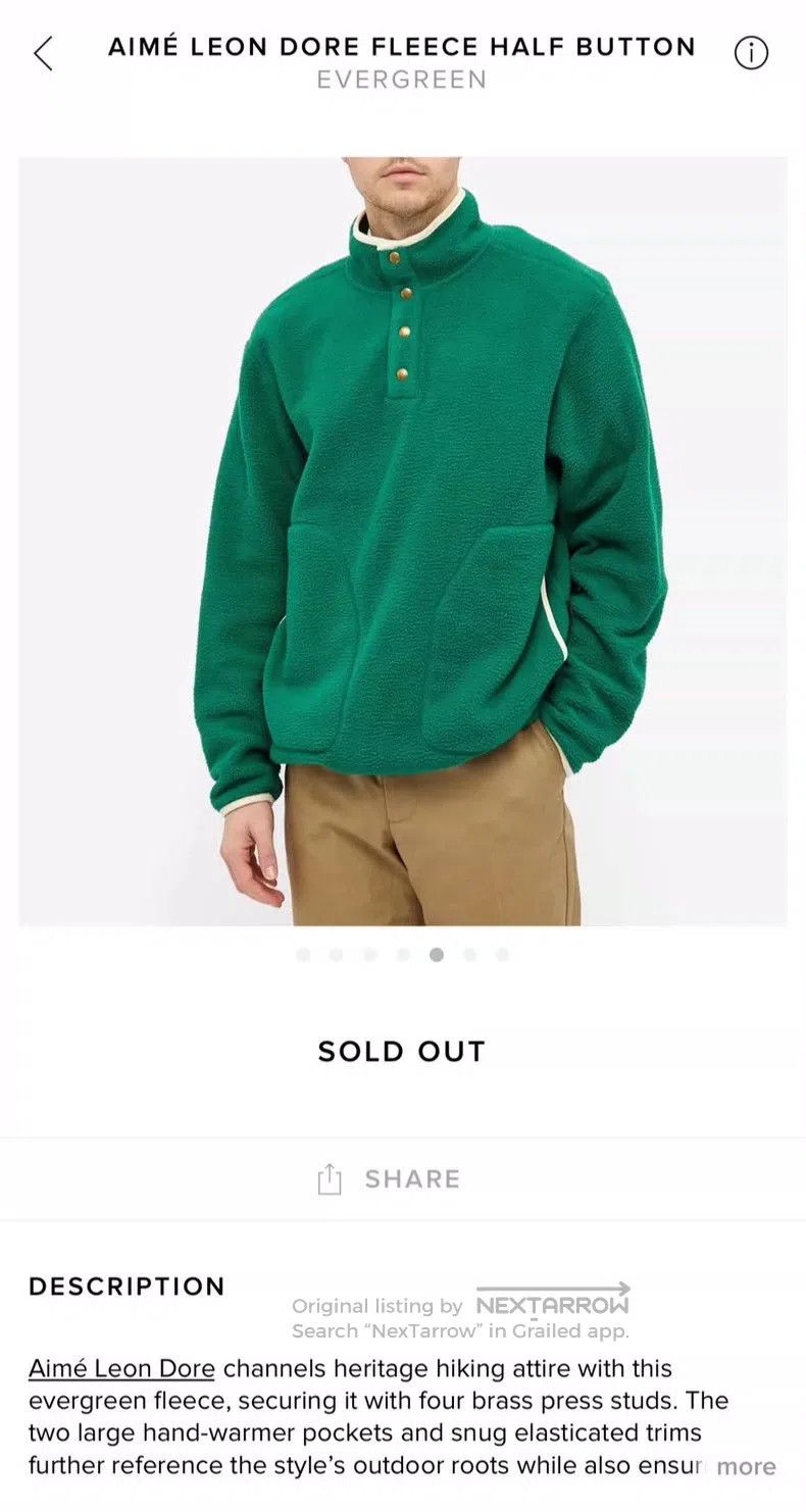 Aime Leon Dore Aime Leon Dore Fleece Jacket . Size US M / EU 48-50 / 2 - 7 Thumbnail