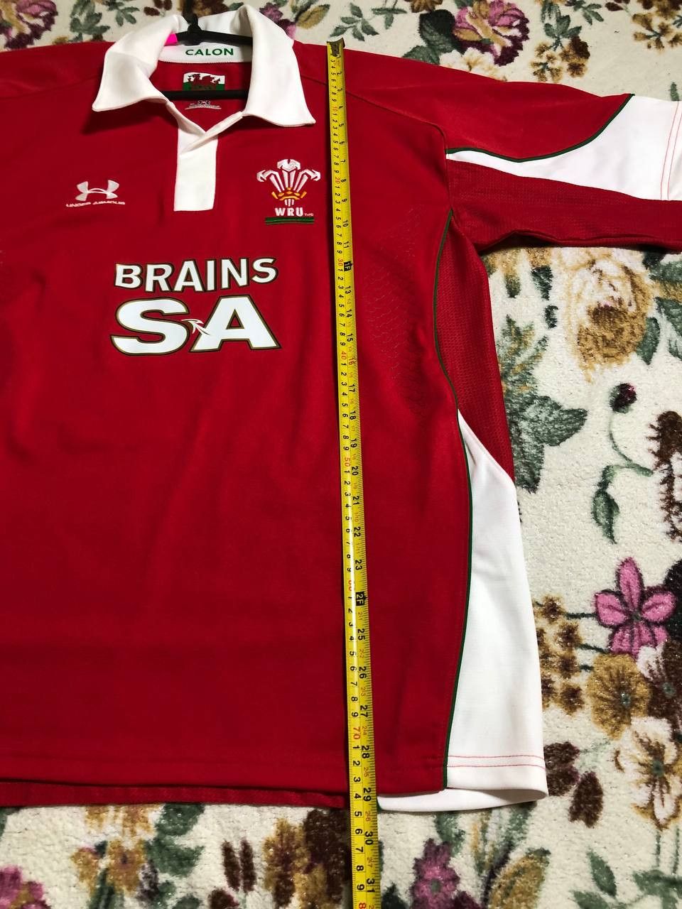 Under Armour Men’s Under Armour WRU Wales Jersey Red Polyester Size US L / EU 52-54 / 3 - 6 Thumbnail