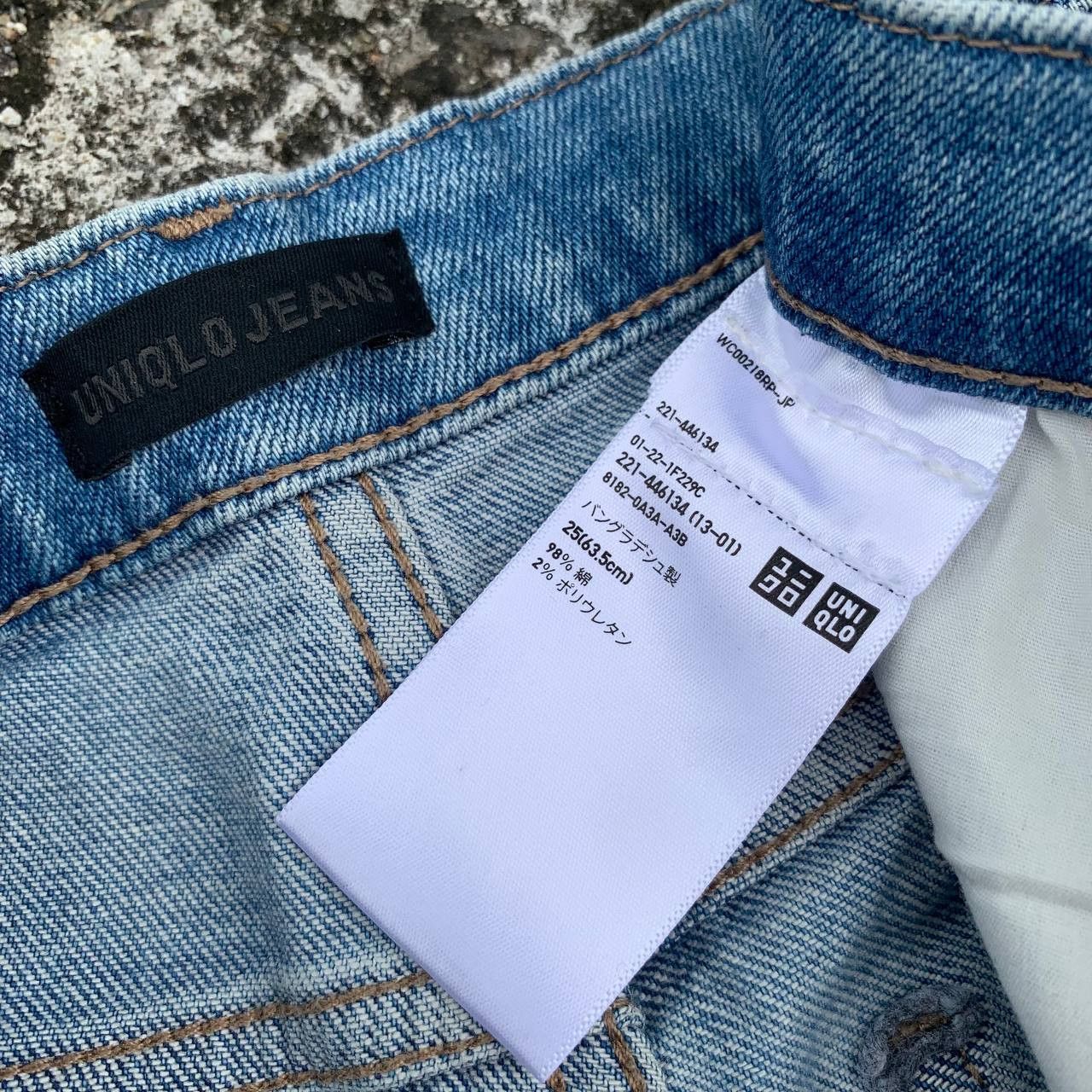 Uniqlo Women Uniqlo Slim Straight Jeans Fabric By Kaihara Size 28" / US 6 / IT 42 - 7 Thumbnail