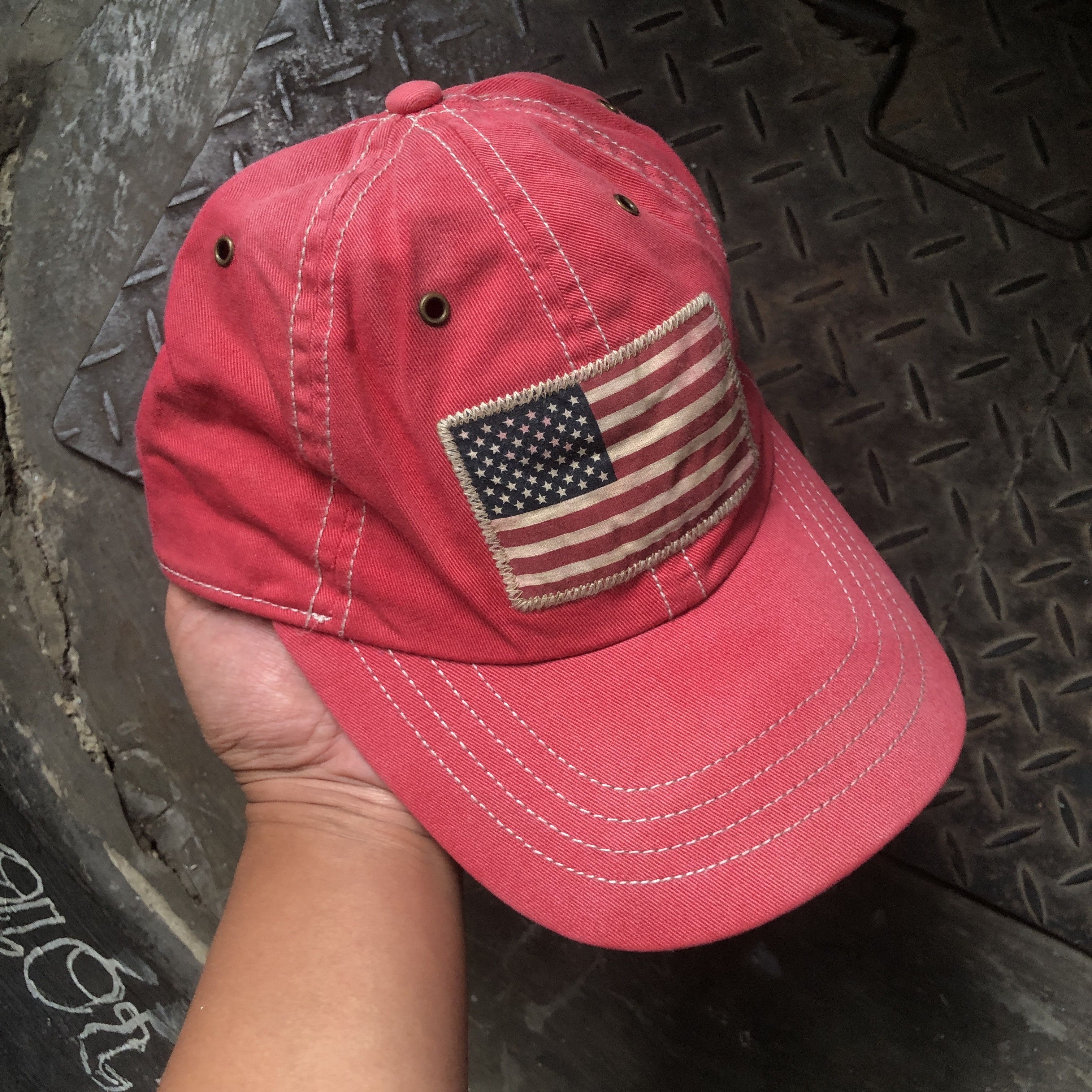 Polo Ralph Lauren Vintage Polo Ralph Lauren USA Flag Sunfading Size ONE SIZE - 2 Thumbnail