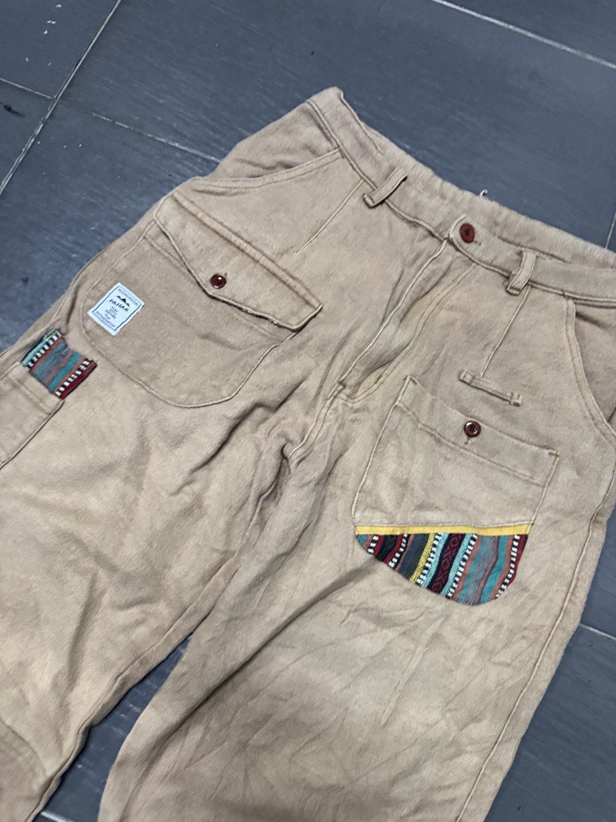Japanese Brand Amina navajo baggy pants unconventional style pants Size US 32 / EU 48 - 2 Thumbnail