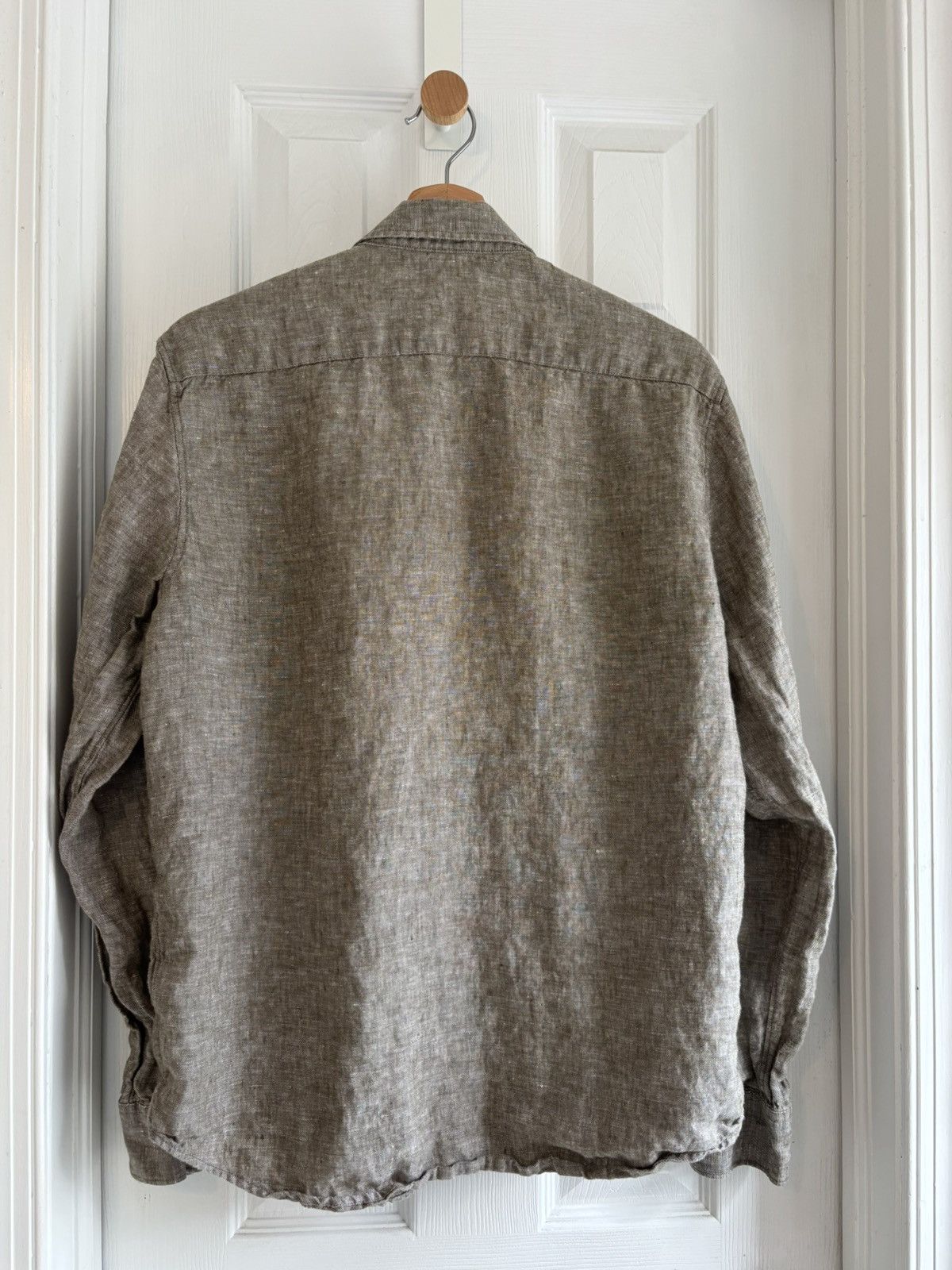 Everlane Everlane 100% Linen Button-Down Shirt Taupe M Size US M / EU 48-50 / 2 - 2 Thumbnail