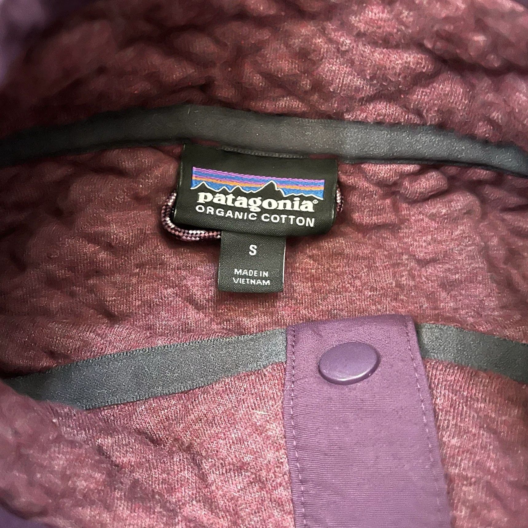 Patagonia Patagonia Organic Cotton Quilted Snap-T Jacket Pullover Womens Small Burgundy Size S / US 4 / IT 40 - 5 Thumbnail
