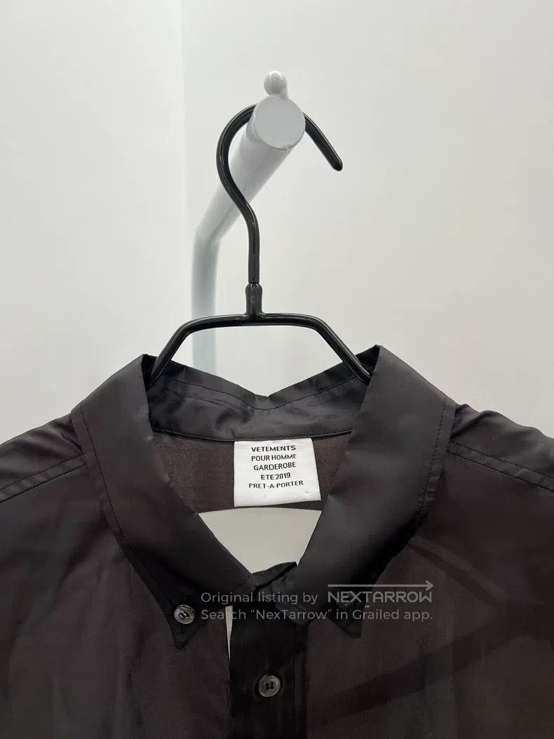 Vetements Vetements Thin sheer breathable shirt oversized long sleev Size US S / EU 44-46 / 1 - 3 Thumbnail