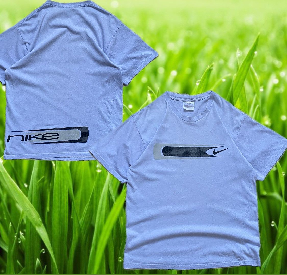 Nike Vintage 90s Nike tee Y2K Big logo swoosh Size US L / EU 52-54 / 3 - 1 Thumbnail