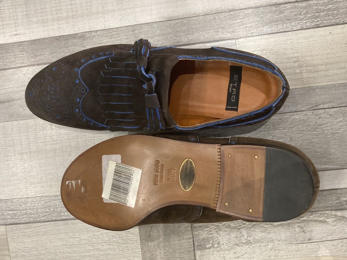 Etro Etro Brown/With Blue Details Flats Size US 6.5 / EU 39-40 - 7 Thumbnail