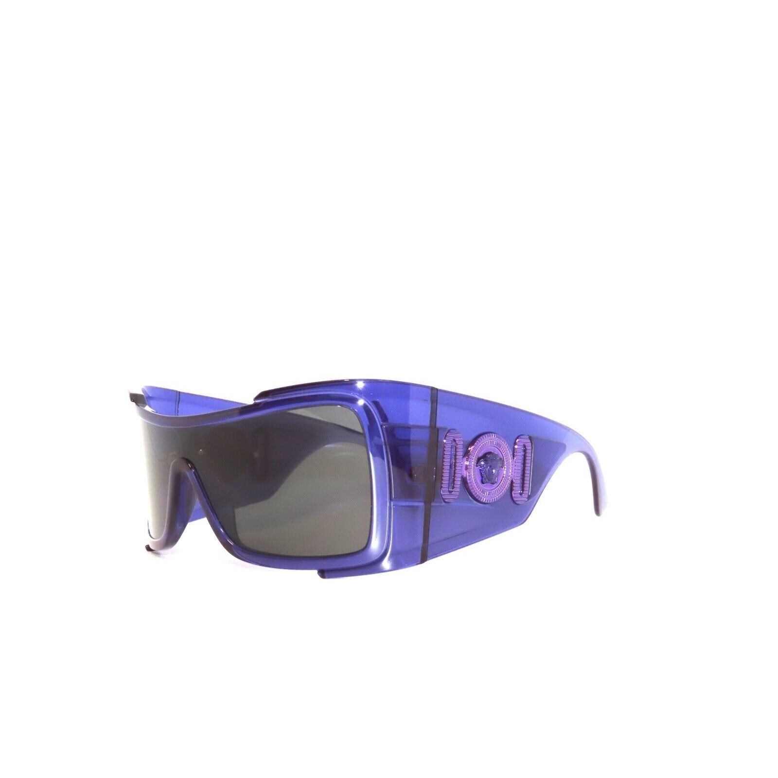 image of New Versace Ve4451 - 541987 Shield Sunglasses in Purple, Men's