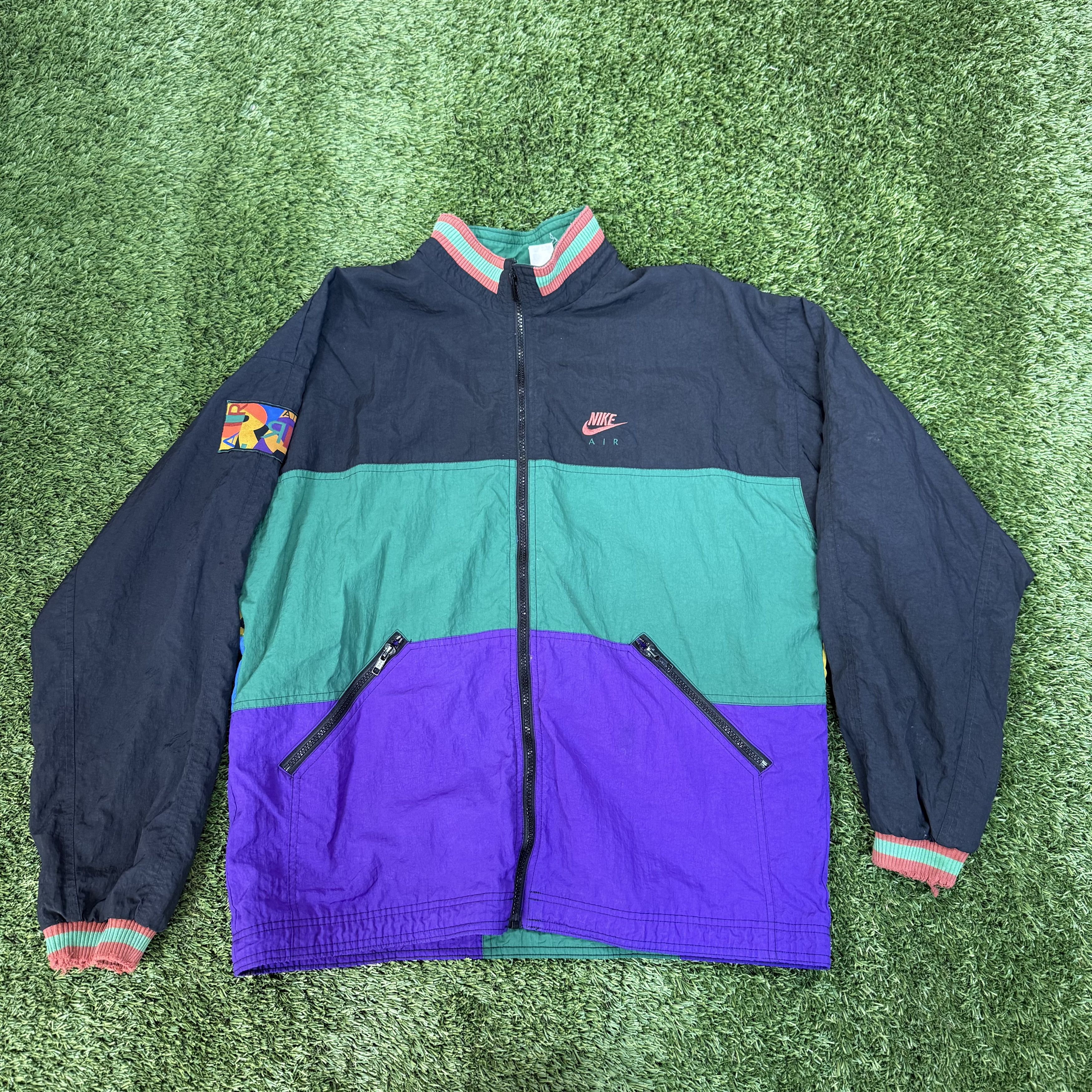 Nike Nike Vintage Nike Air Urban Jungle Patterned Windbreaker Size US XL / EU 56 / 4 - 2 Thumbnail