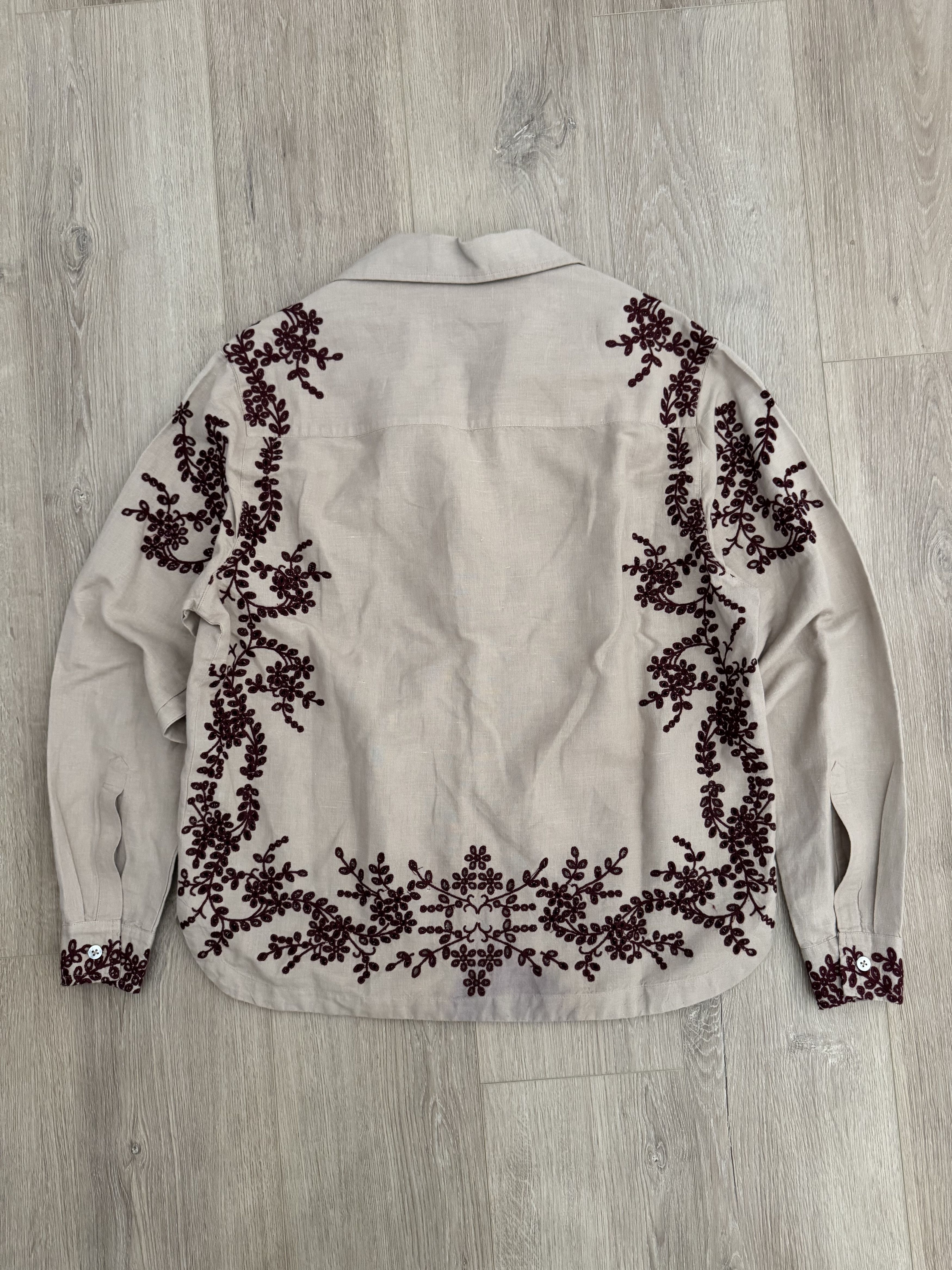 Other Baziszt Vines Embroidered Camp Collar Shirt Size US S / EU 44-46 / 1 - 2 Thumbnail