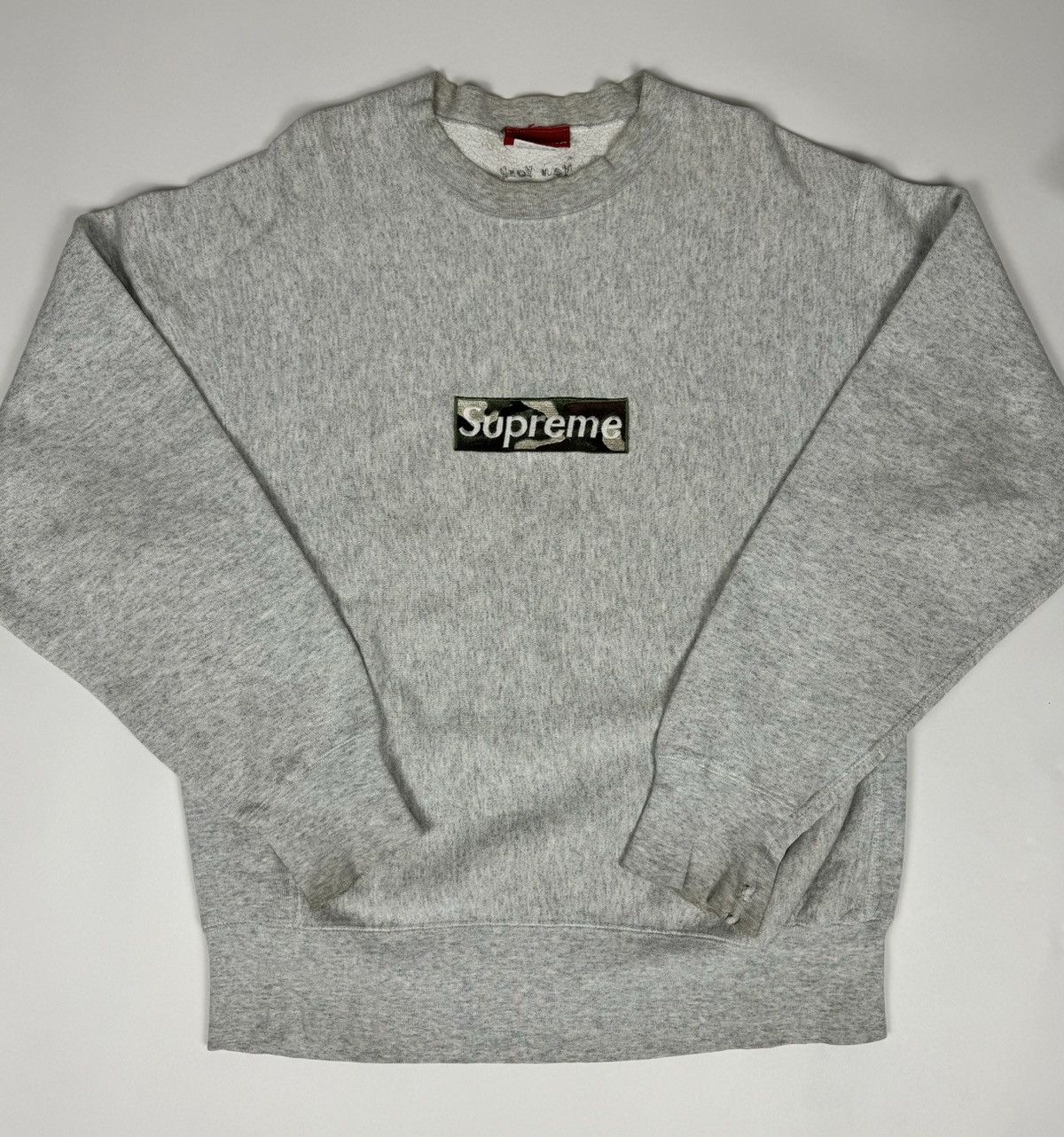 Supreme Supreme 1995 1st Anniversary Camo Box Logo Crewneck Grailed