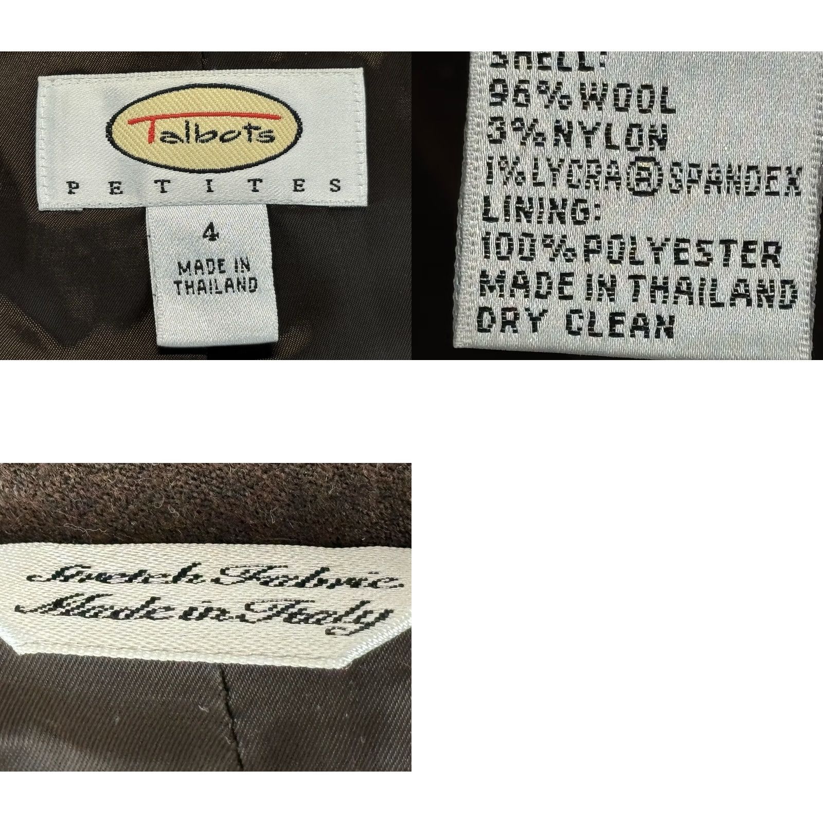Talbots VINTAGE Talbots Wool Blazer Woman’s 4P Petite Brown Chocolate 1990s Old Money Blazer Womens Wool Blend Jacket Mens? Size S / US 4 / IT 40 - 8 Thumbnail