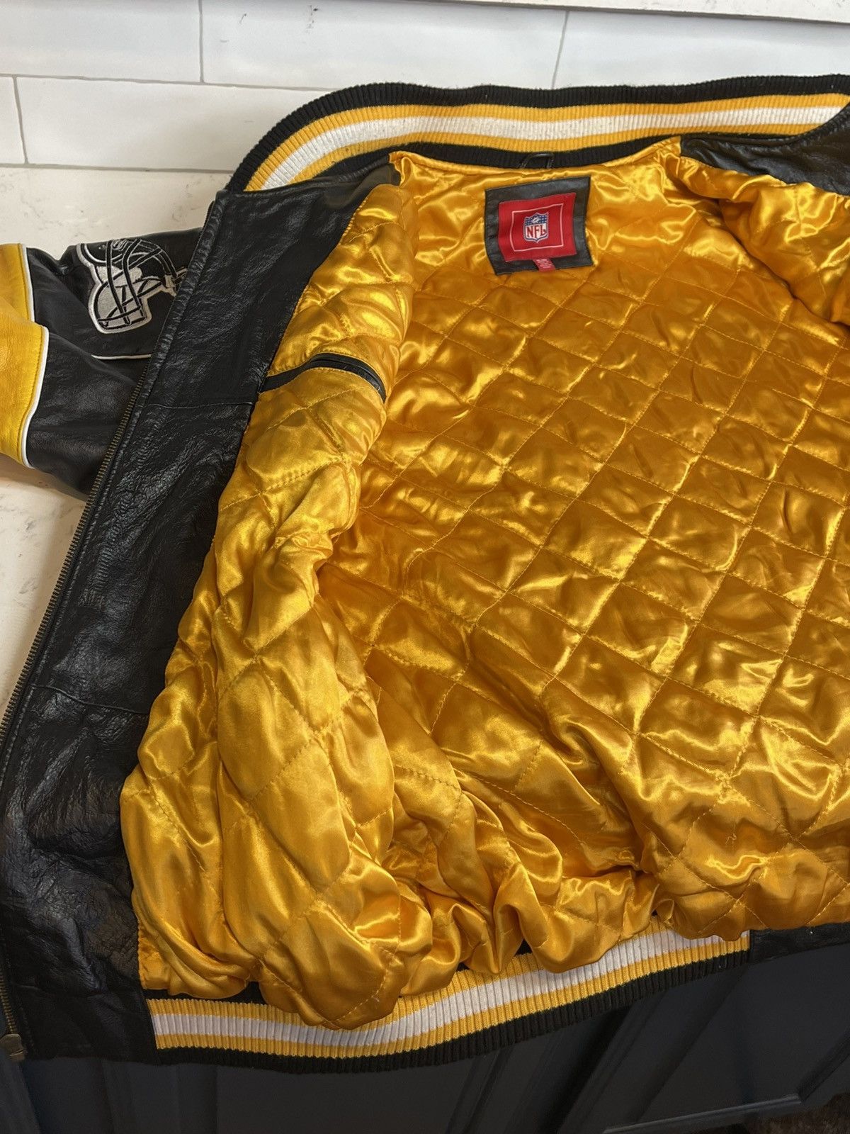 G-III Pittsburgh Steelers 5-Time Superbowl GIII Leather Jacket XL Size US XL / EU 56 / 4 - 10 Thumbnail