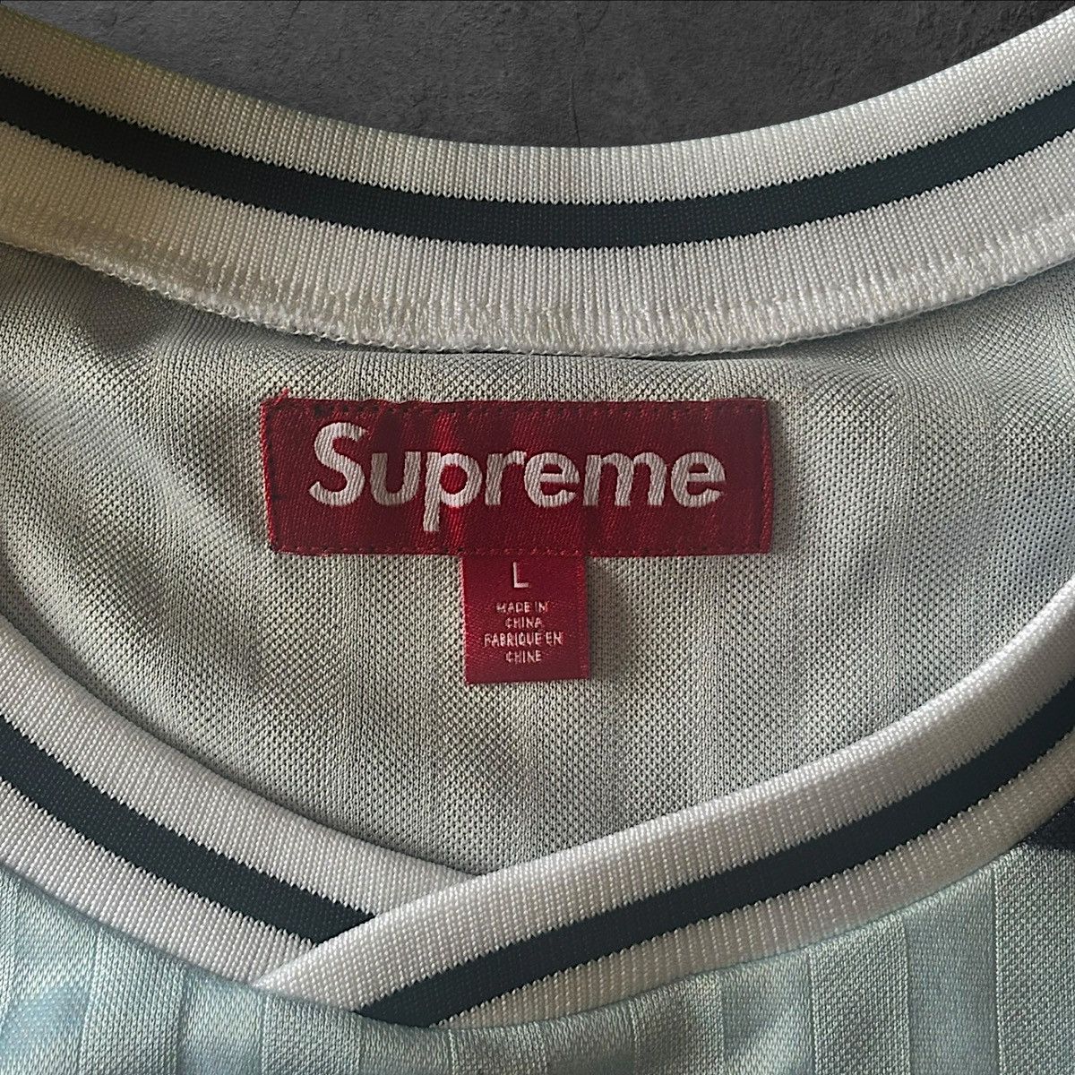 Damien Hirst × Supreme SUPREME X DAMIEN HIRST SOCCER JERSEY ‘BLACK’ SIZE L Size US L / EU 52-54 / 3 - 5 Thumbnail