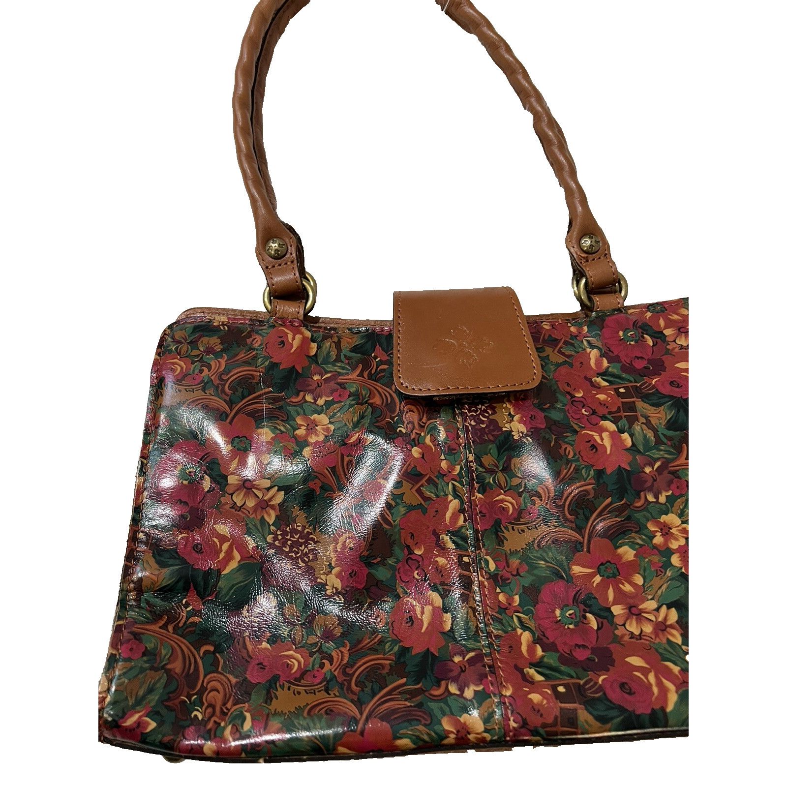 PATRICIA NASH SATCHEL Bag RUSTIC NATURE PRINT B000575