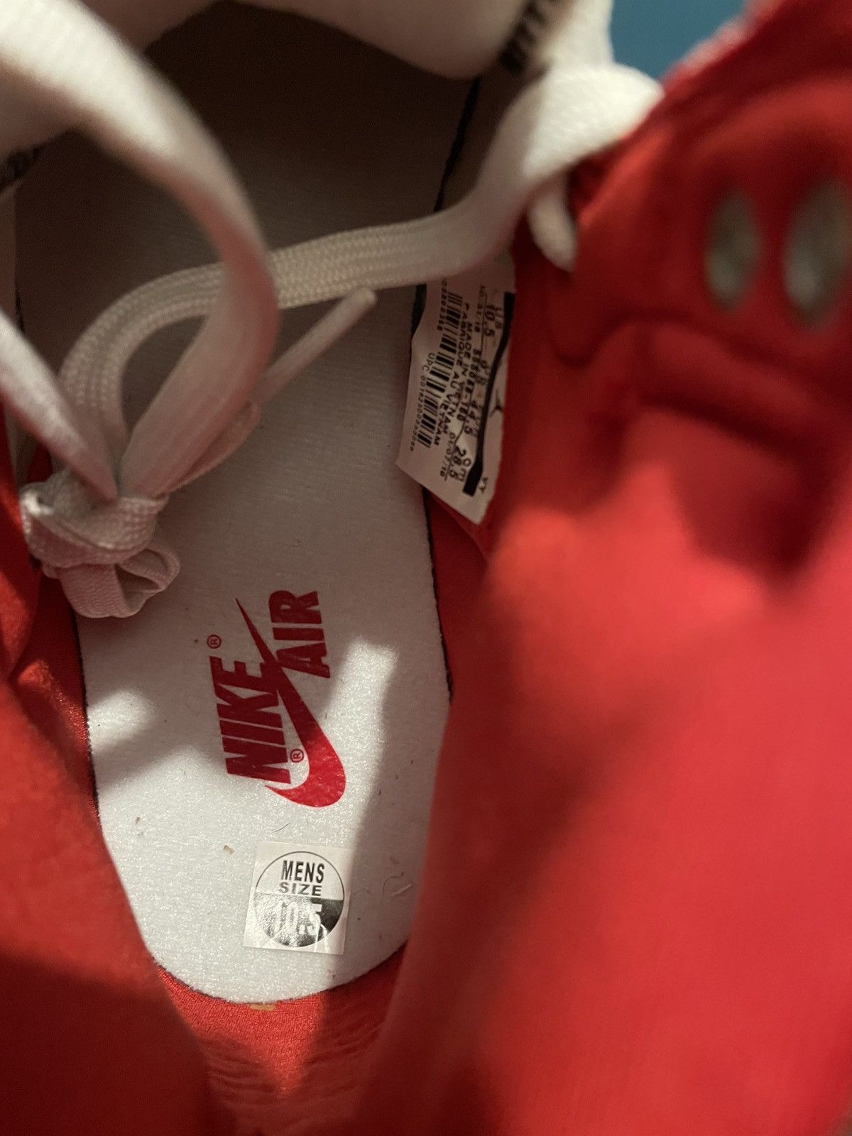 Jordan Brand AIR JORDAN 1 RETRO HIGH OG/ PHANTOM GYM RED Size US 10.5 / EU 43-44 - 10 Thumbnail