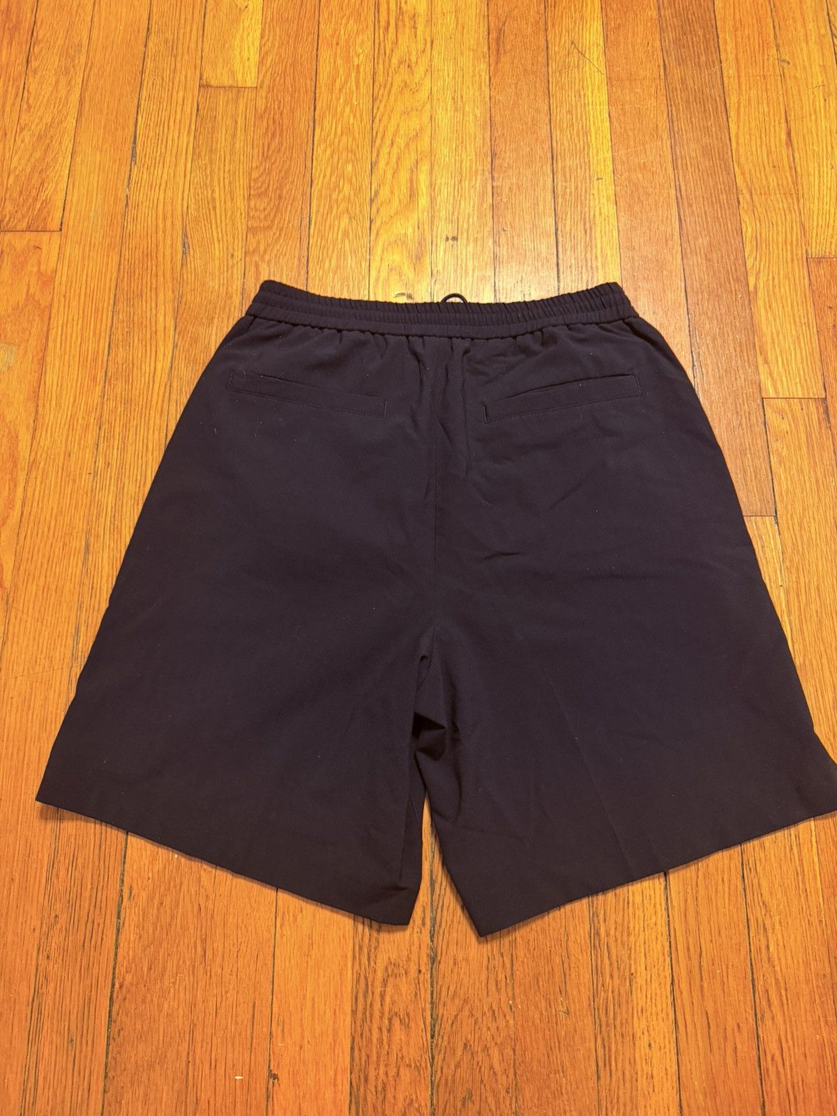 Solid Homme Solid Homme SS22 Navy Wide Leg Tailored Shorts Size 44 / 28 Size US 28 / EU 44 - 3 Thumbnail