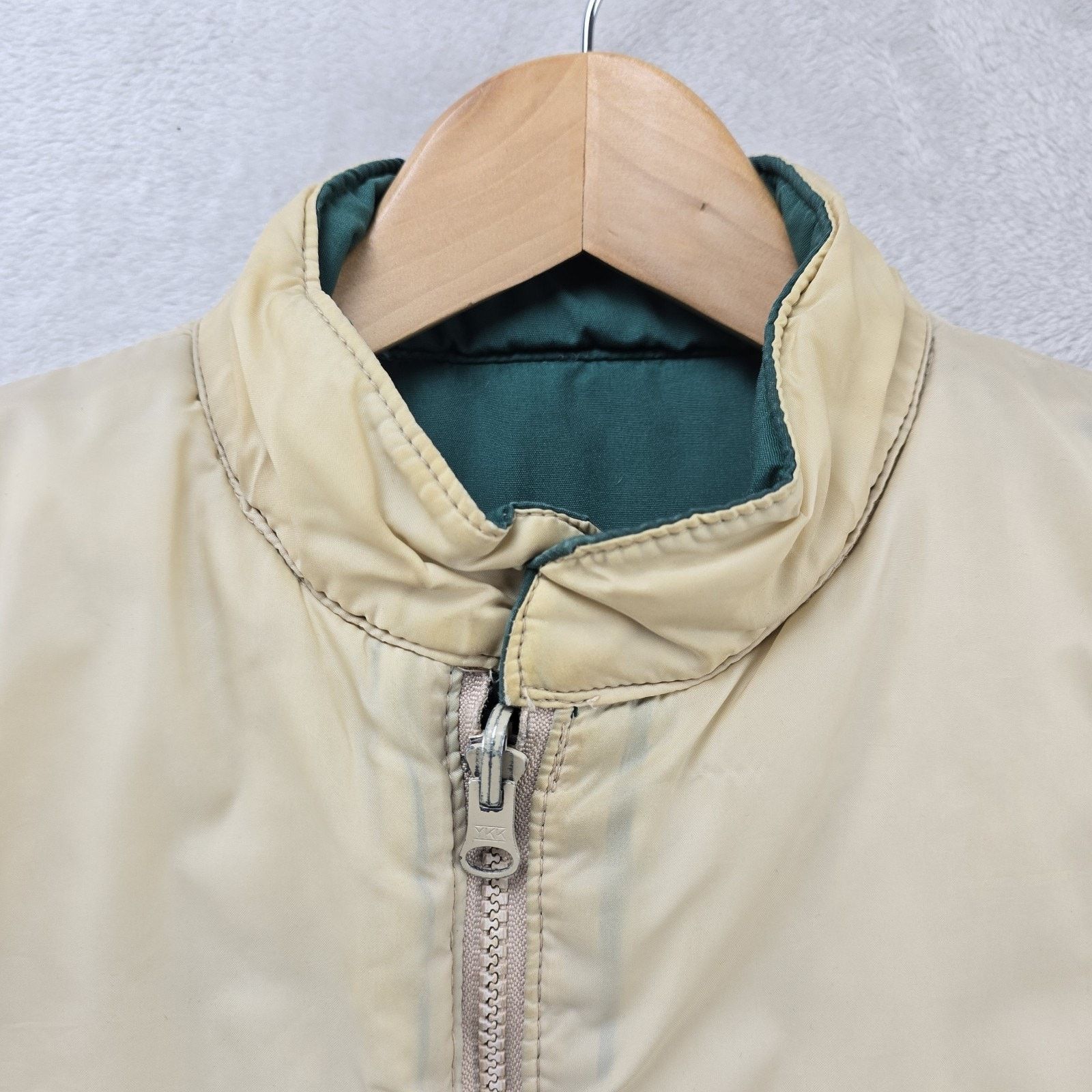 Lacoste Vintage Lacoste Puffer Vest Mens Medium Green 90s Revirsible Size US M / EU 48-50 / 2 - 14 Thumbnail