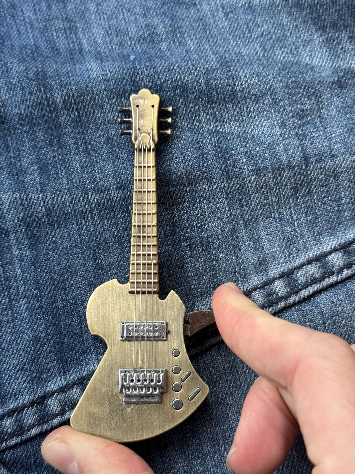 Vintage Vintage WORK LIGHTER keychain Guitar Cigar Lighter Size ONE SIZE - 5 Thumbnail