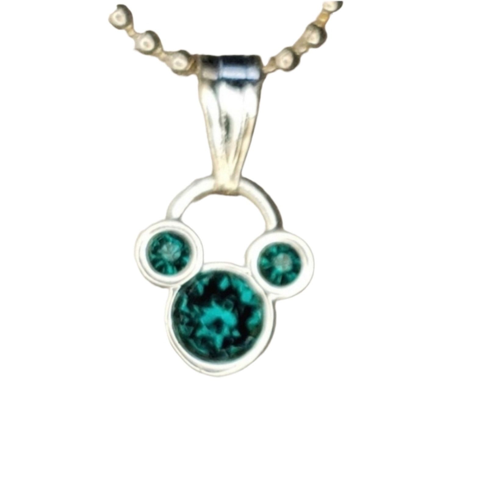 Disney Disney Mickey Mouse Blue/Green Gem Necklace Size ONE SIZE - 1 Thumbnail
