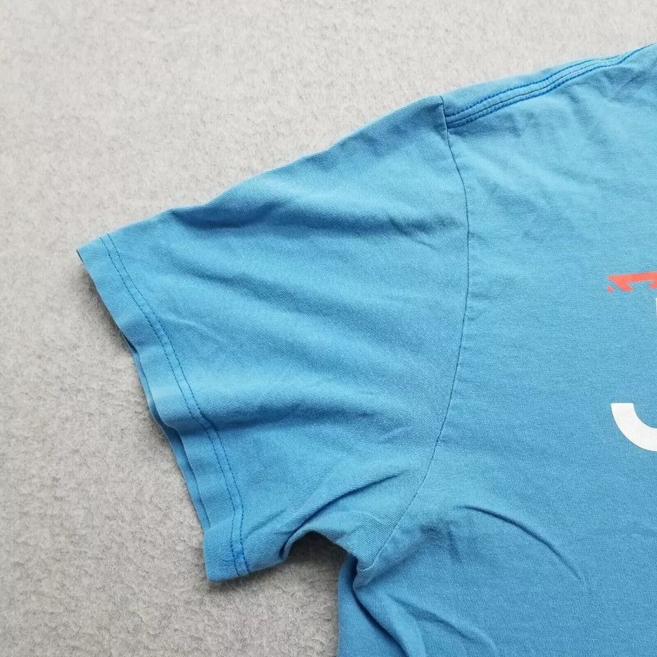 Nike Nike Shirt Mens XL Blue Short Sleeve Casual Just Do It Size US XL / EU 56 / 4 - 2 Thumbnail