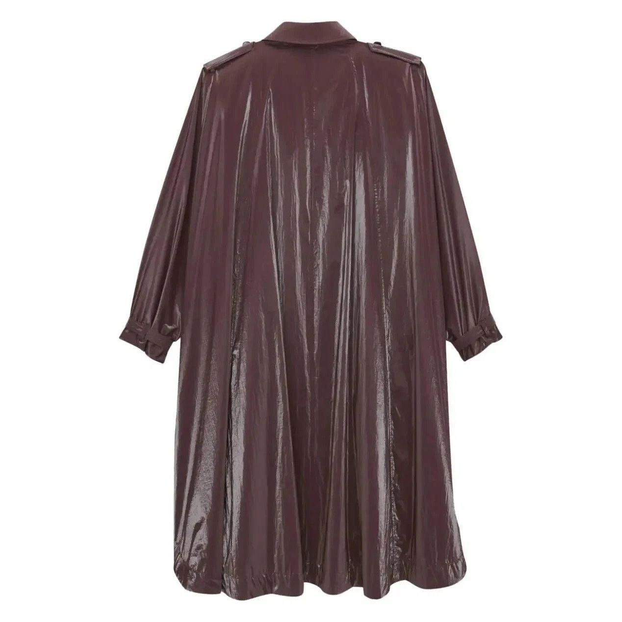 Saint Laurent Paris o1rshd1 Trench Cape in Nylon Coat in Burgundy Size US L / EU 52-54 / 3 - 2 Thumbnail