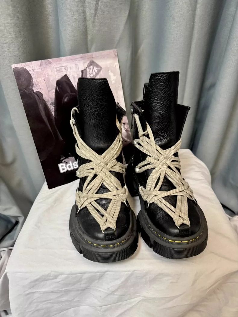 Rick Owens Rick Owens Crazy Laced Thick Sole Martin shoe Size US 7.5 / IT 37.5 - 2 Thumbnail