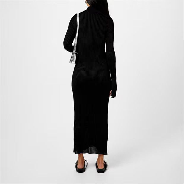 Jil Sander o1g2r1mq1024 Ribbed Cardigan in Black Size XXS / US 00 / IT 34 - 6 Thumbnail