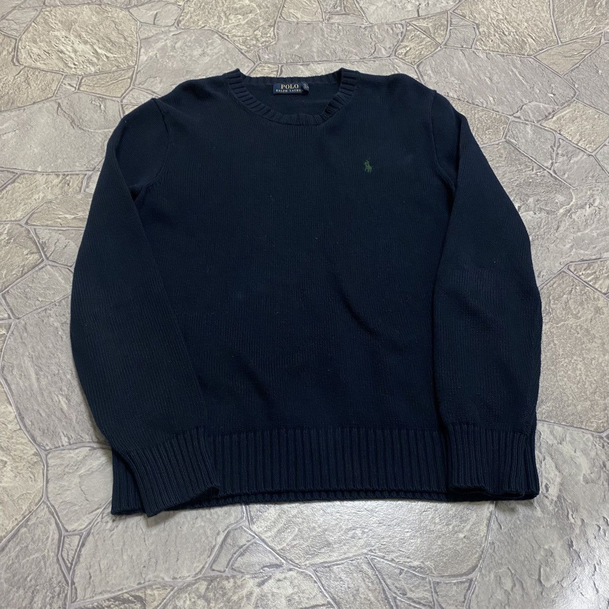 Polo Ralph Lauren Vintage Polo Ralph Lauren Sweater Knit Jumper Navy Size US S / EU 44-46 / 1 - 7 Thumbnail