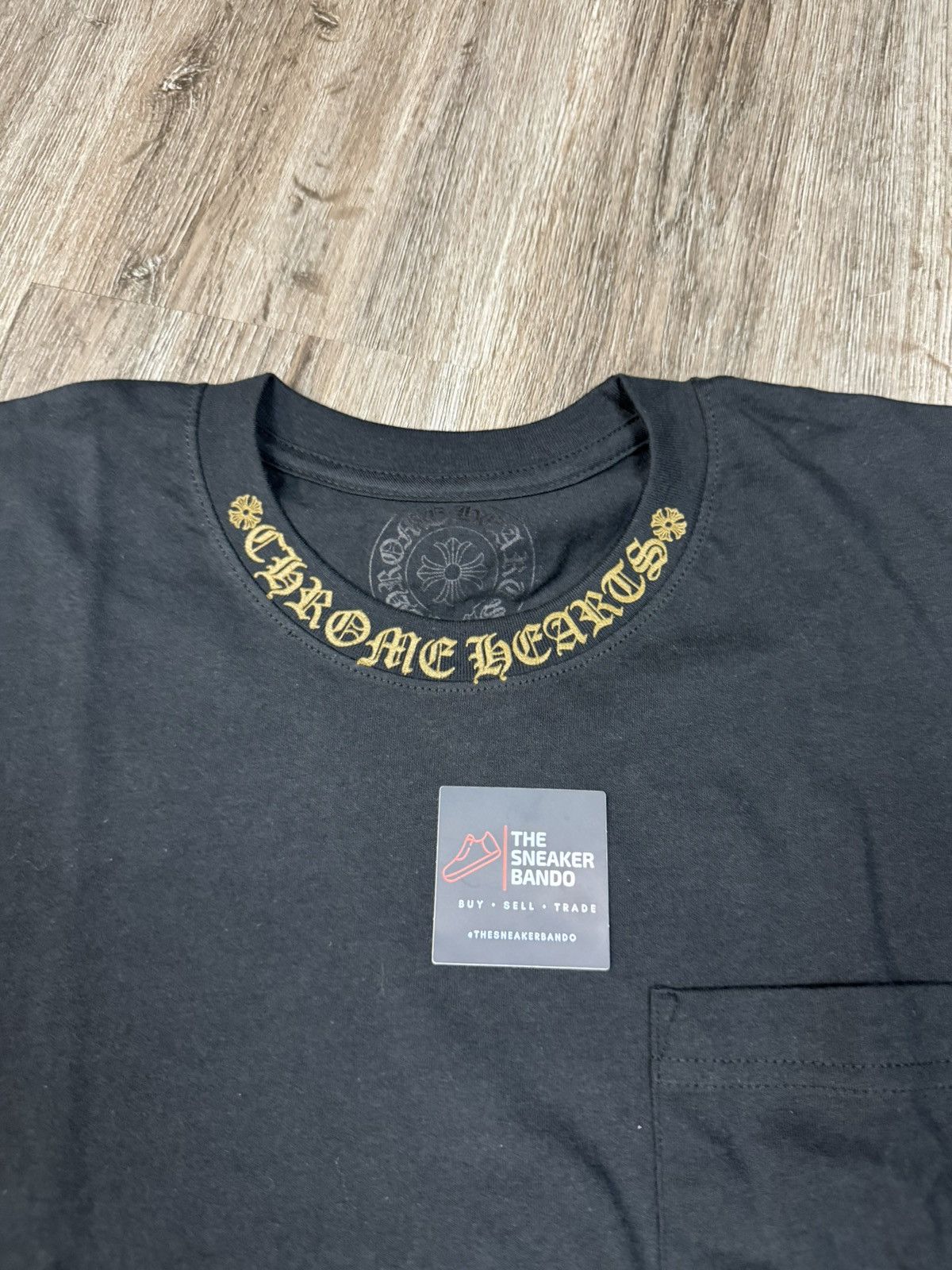 Chrome Hearts Chrome Hearts Script Pocket Tee Black Army Green Large Size US L / EU 52-54 / 3 - 3 Thumbnail