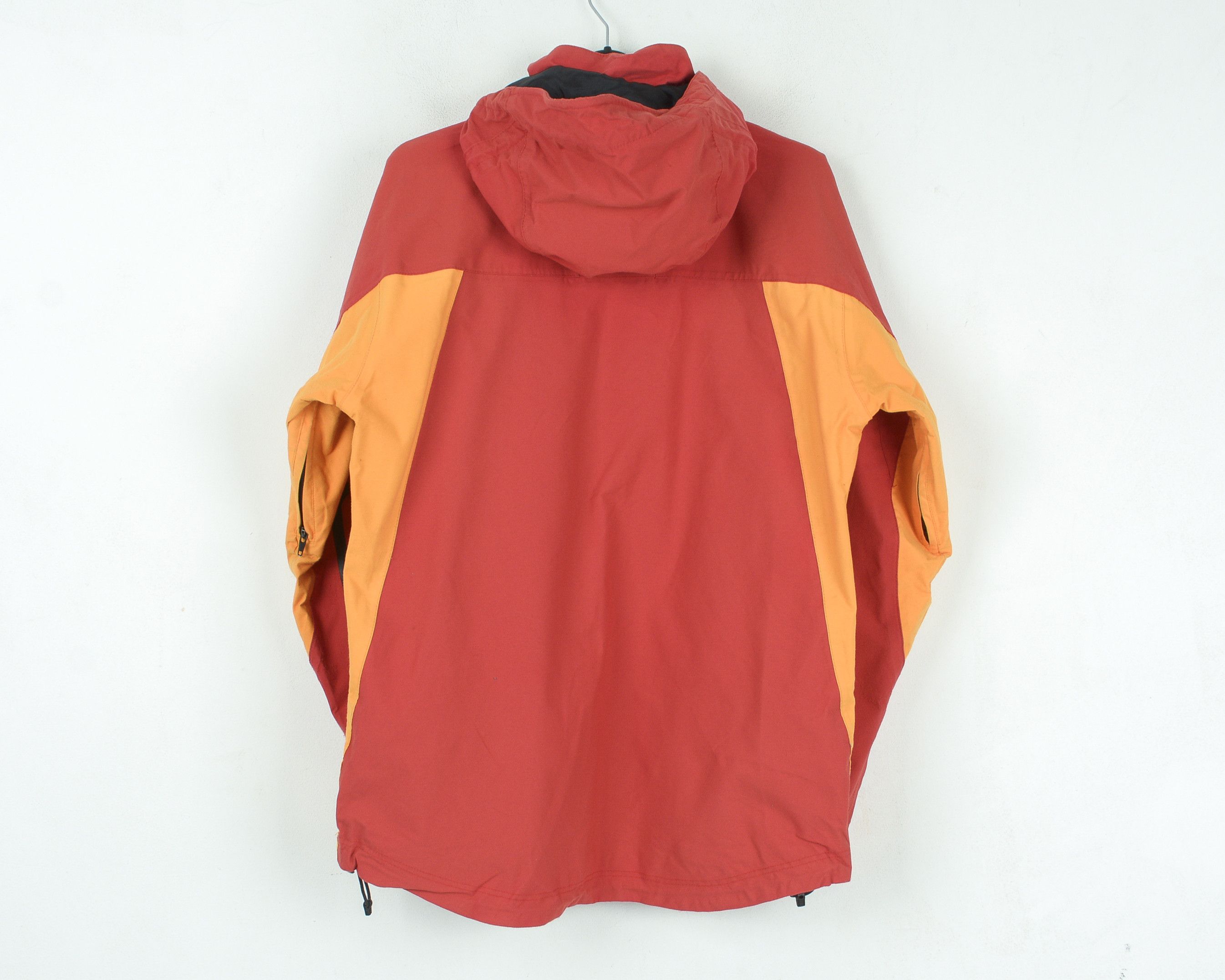 Designer NORHEIM Women UK12 Hooded Rainproof Jacket Red Yellow Coat M Size M / US 6-8 / IT 42-44 - 4 Thumbnail