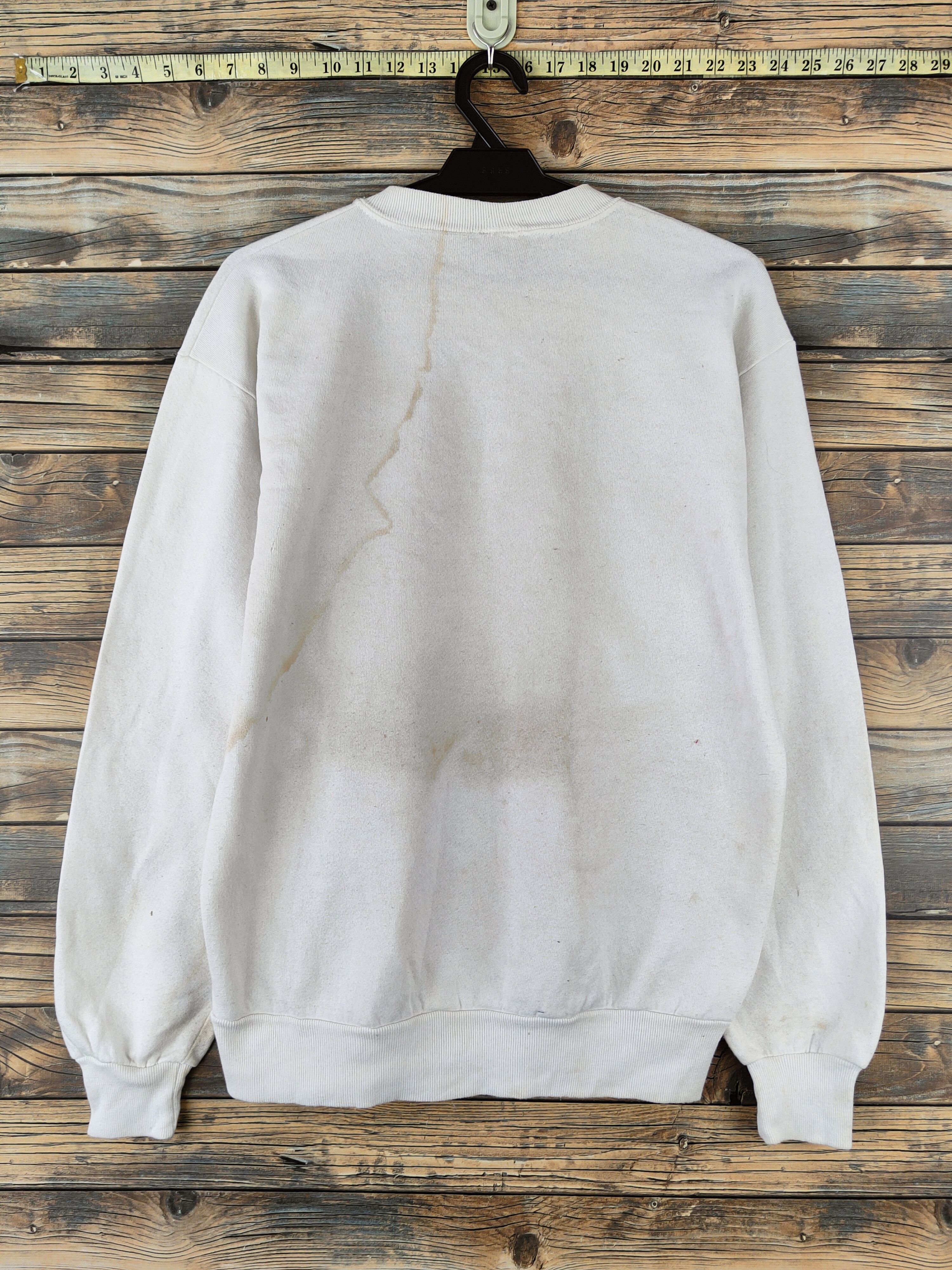 Japanese Brand Vintage Big Print 🔥 Laura Rogers White Dogs Sweatshirt Size M / US 6-8 / IT 42-44 - 8 Thumbnail