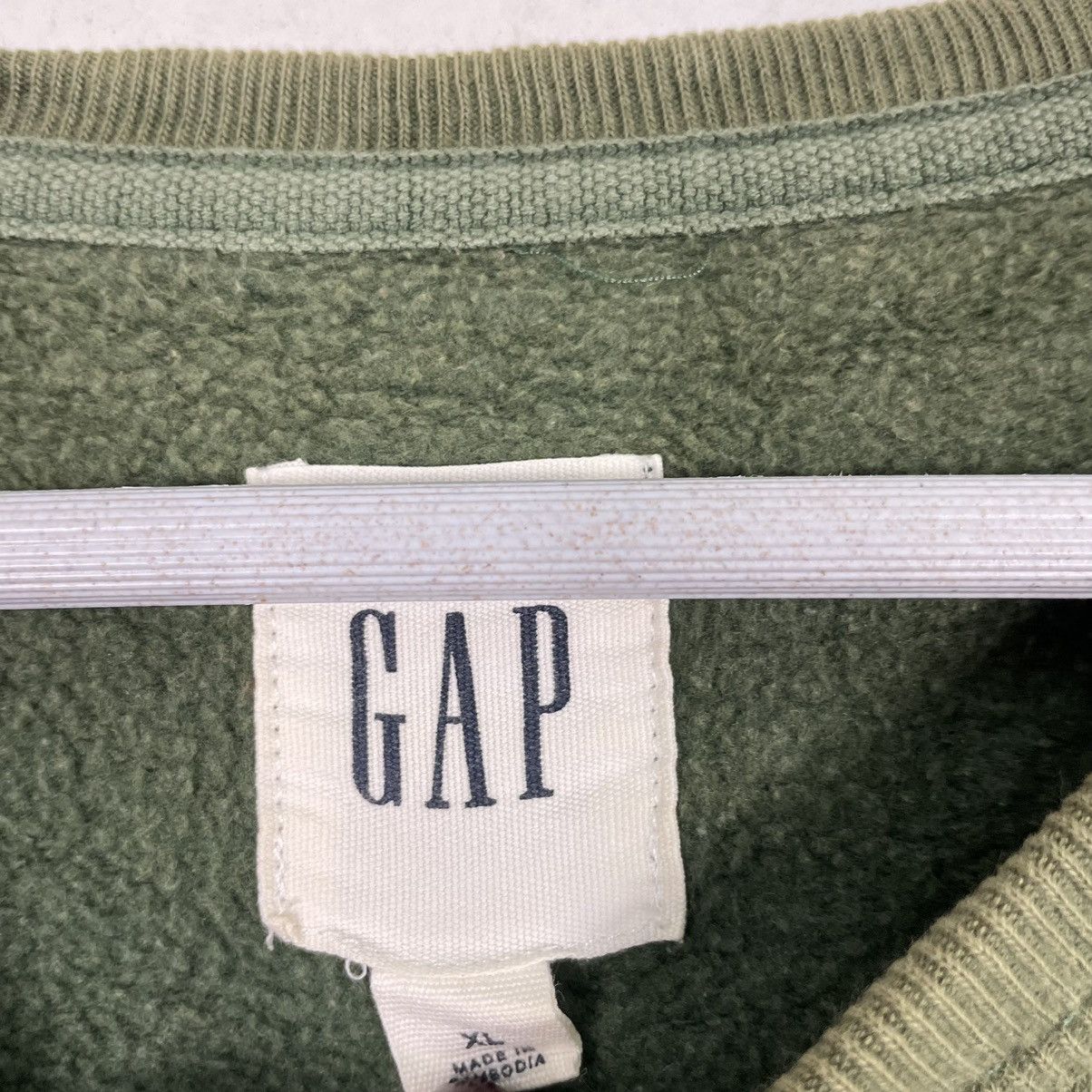 Gap 💥GAP BIG LOGO CREWNECK PULLOVER SUNFADED GREEN Size US XL / EU 56 / 4 - 9 Thumbnail