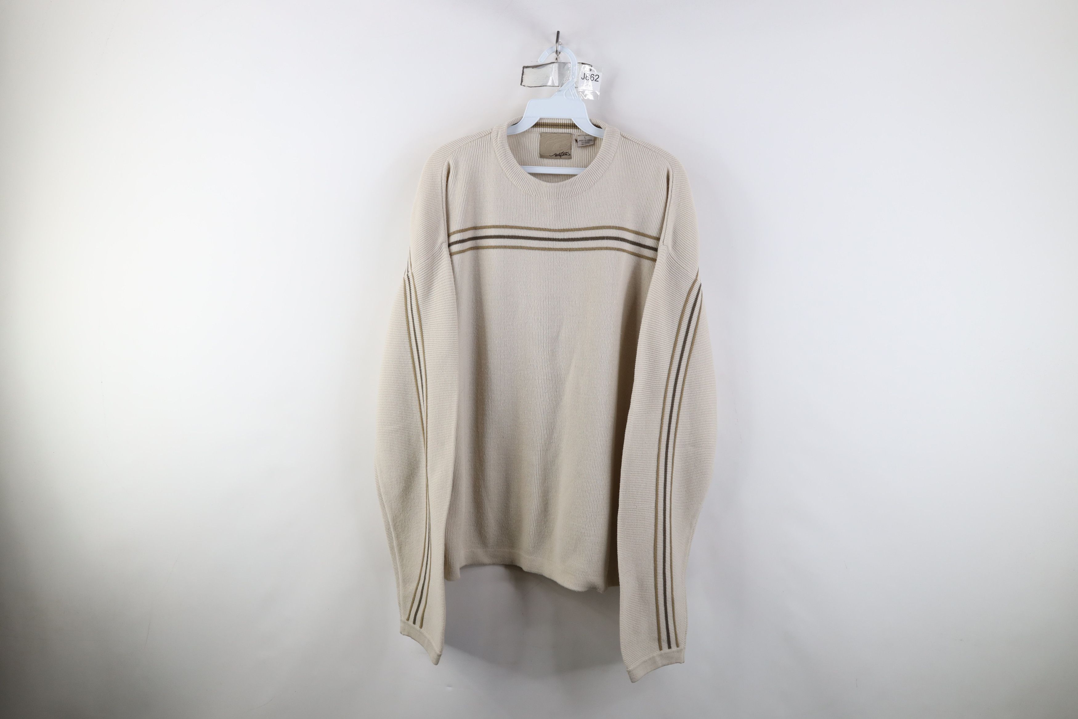 Vintage Vintage 90s Y2K Streetwear Knit Lightweight Sweater Beige Size US L / EU 52-54 / 3 - 1 Thumbnail