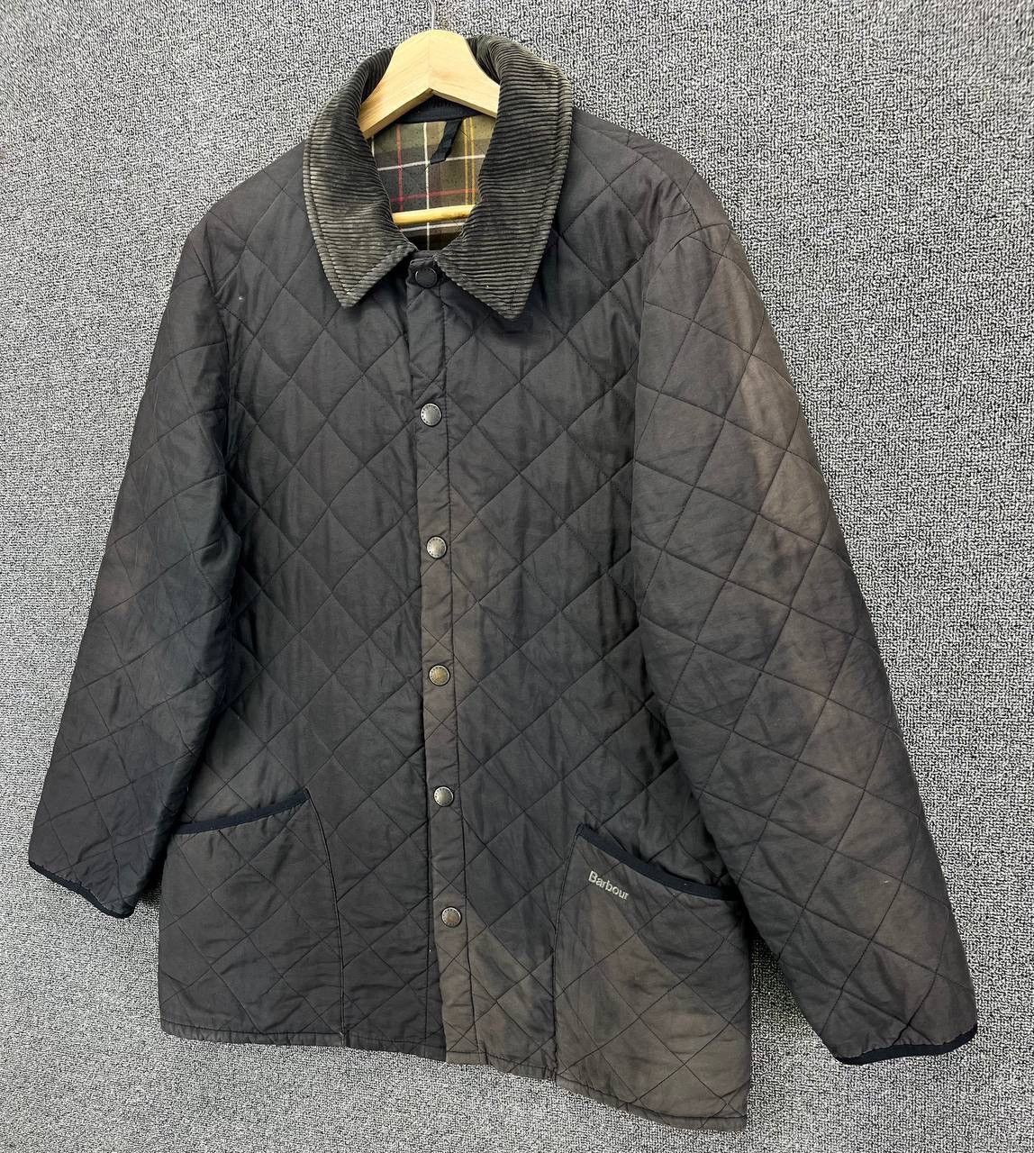 Barbour Vintage Barbour Trashed Quilted Jacket Size US L / EU 52-54 / 3 - 2 Thumbnail
