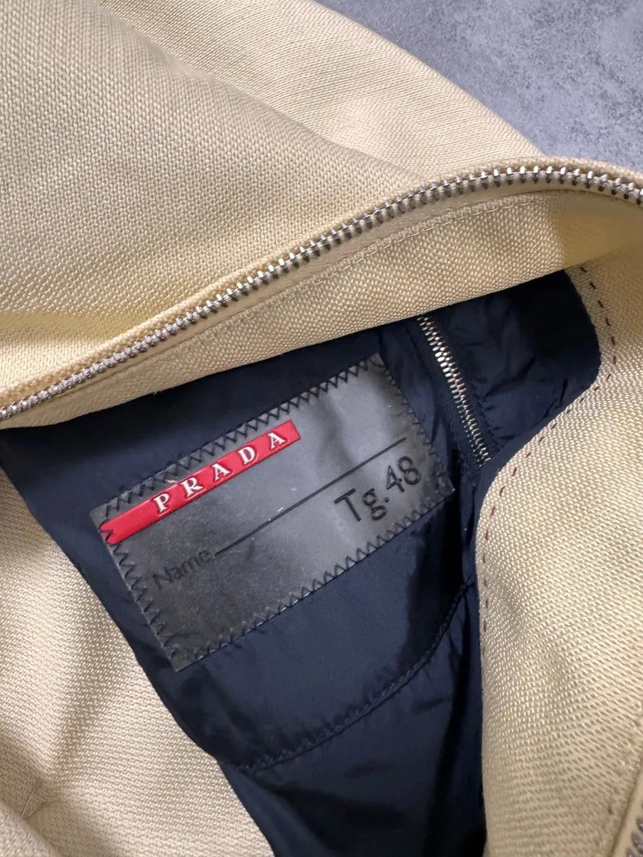 Prada 2000s Prada Beige Nylon Linen Jacket Size US M / EU 48-50 / 2 - 8 Thumbnail