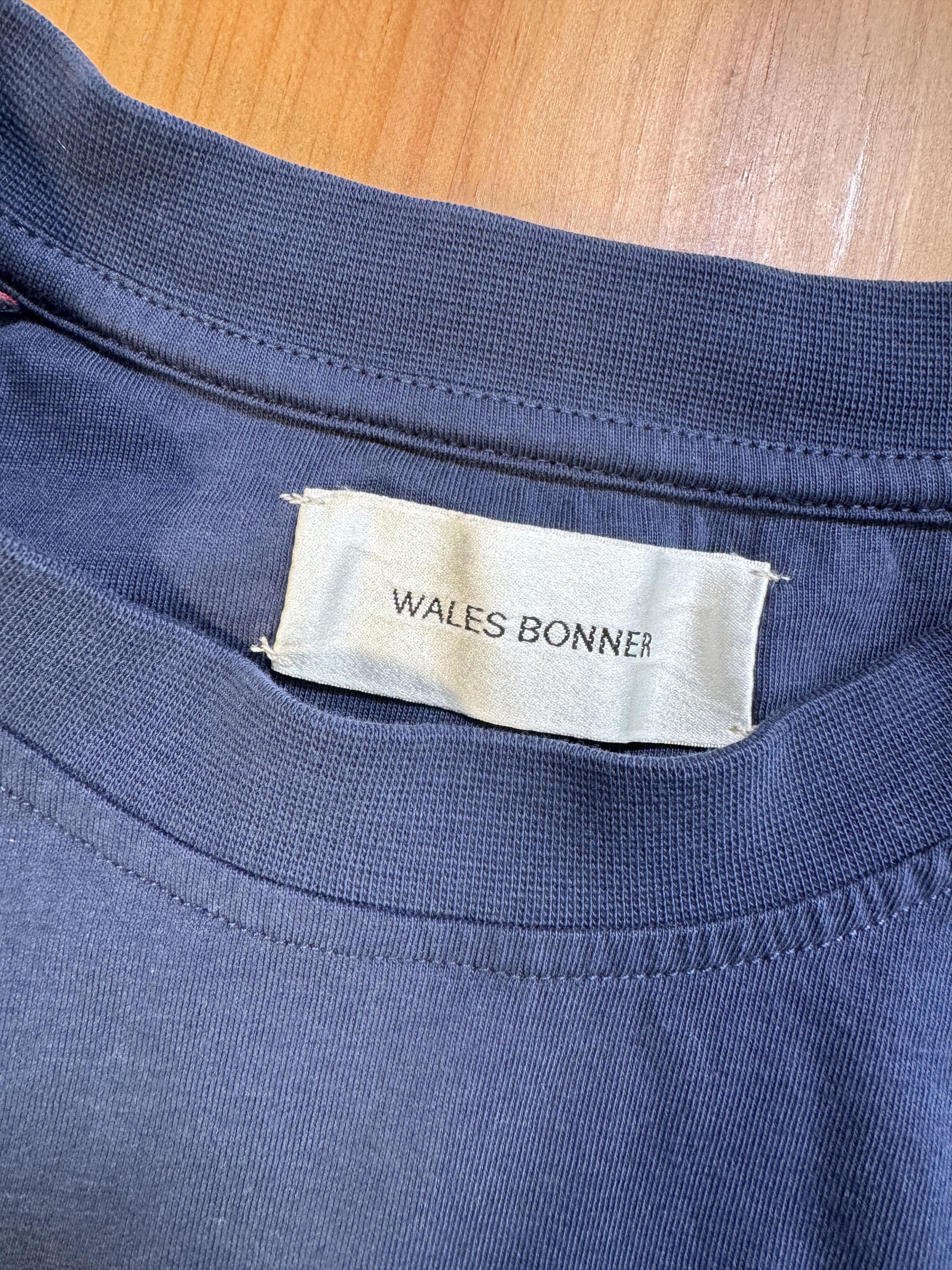 Wales Bonner Wales Bonner FW 20 STRIPE PIPING T SHIRT Size US L / EU 52-54 / 3 - 5 Thumbnail