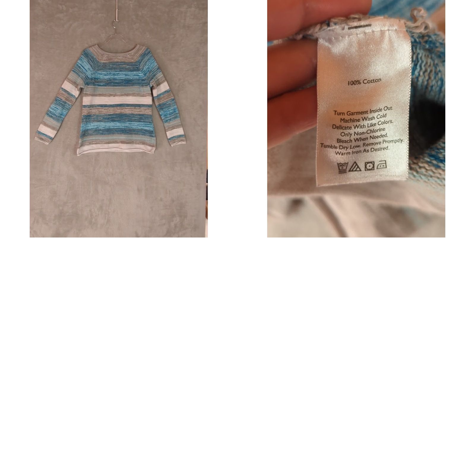 Eddie Bauer Eddie Bauer Women's Multicolored Long Sleeve Split Neck Rolled Hem Sweater M Size M / US 6-8 / IT 42-44 - 8 Thumbnail