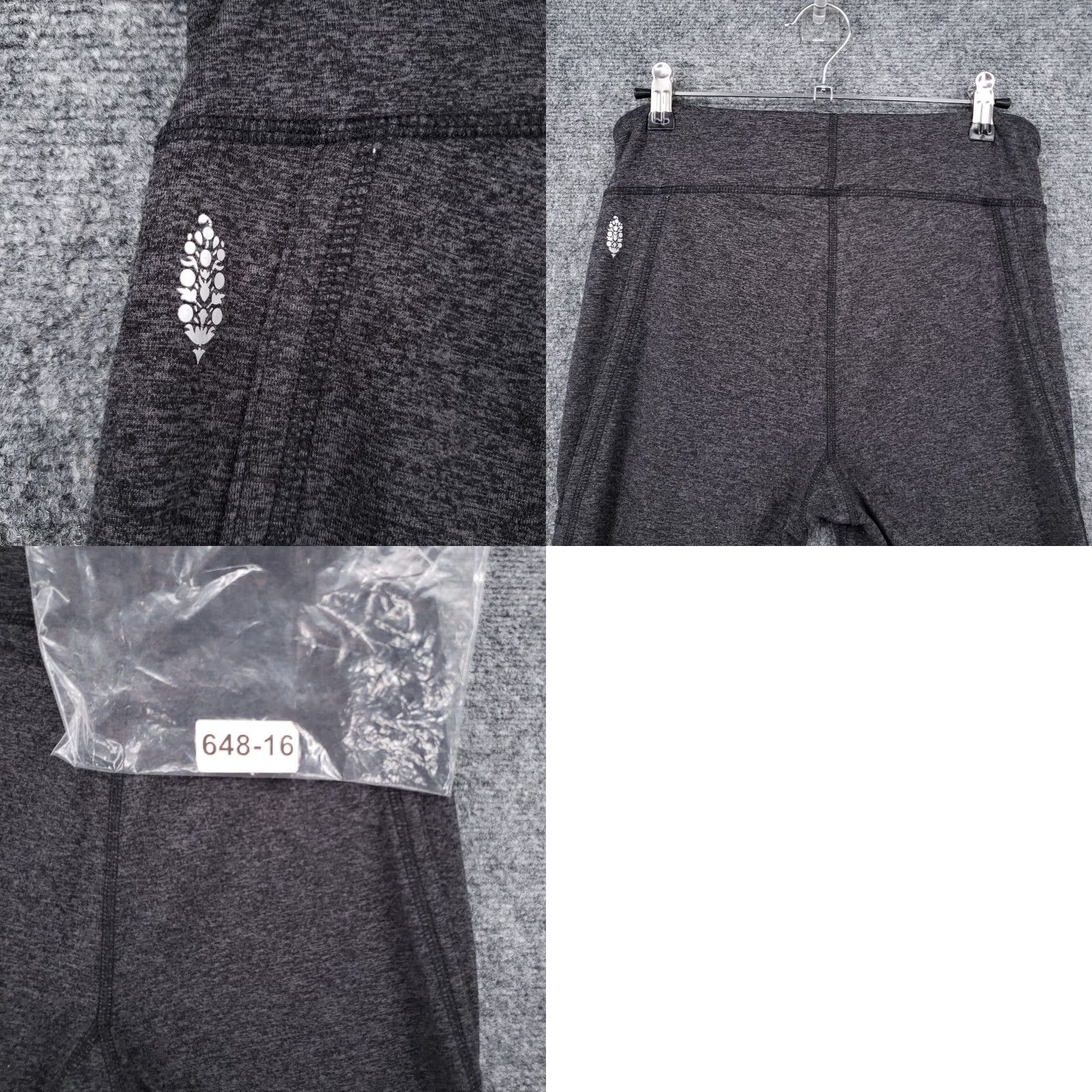 Vintage FP Movement Leggings Feminine M Gray High Waist Active Workout Yoga Gym Women's Leggings M Gray FP Movement Size 32" / US 10 / IT 46 - 9 Thumbnail