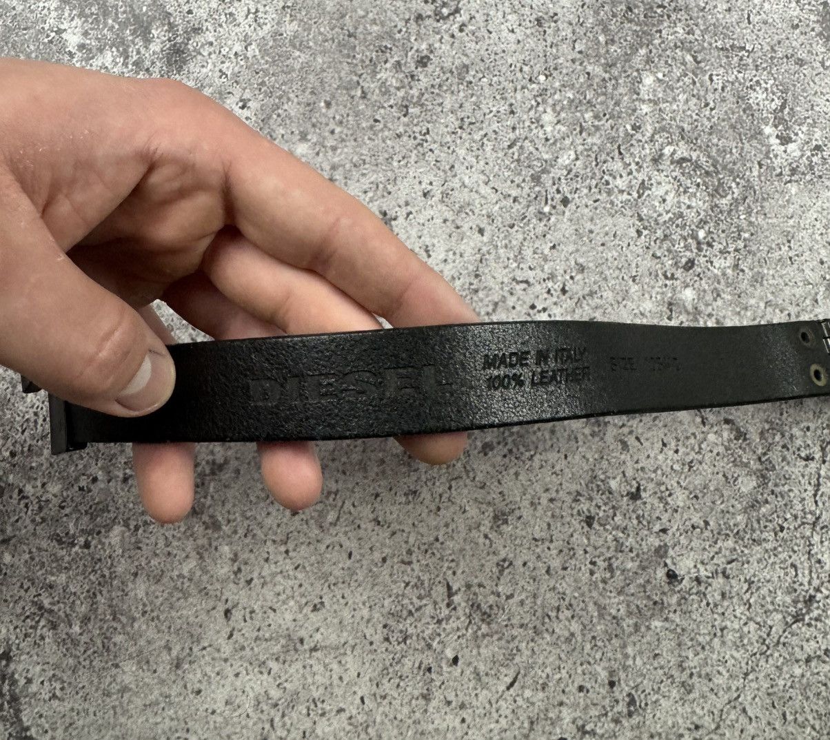 Diesel 00’S NUMBER NINE STYLE DIESEL PUNK HEAD Y2K LEATHER BELT Size ONE SIZE - 16 Thumbnail