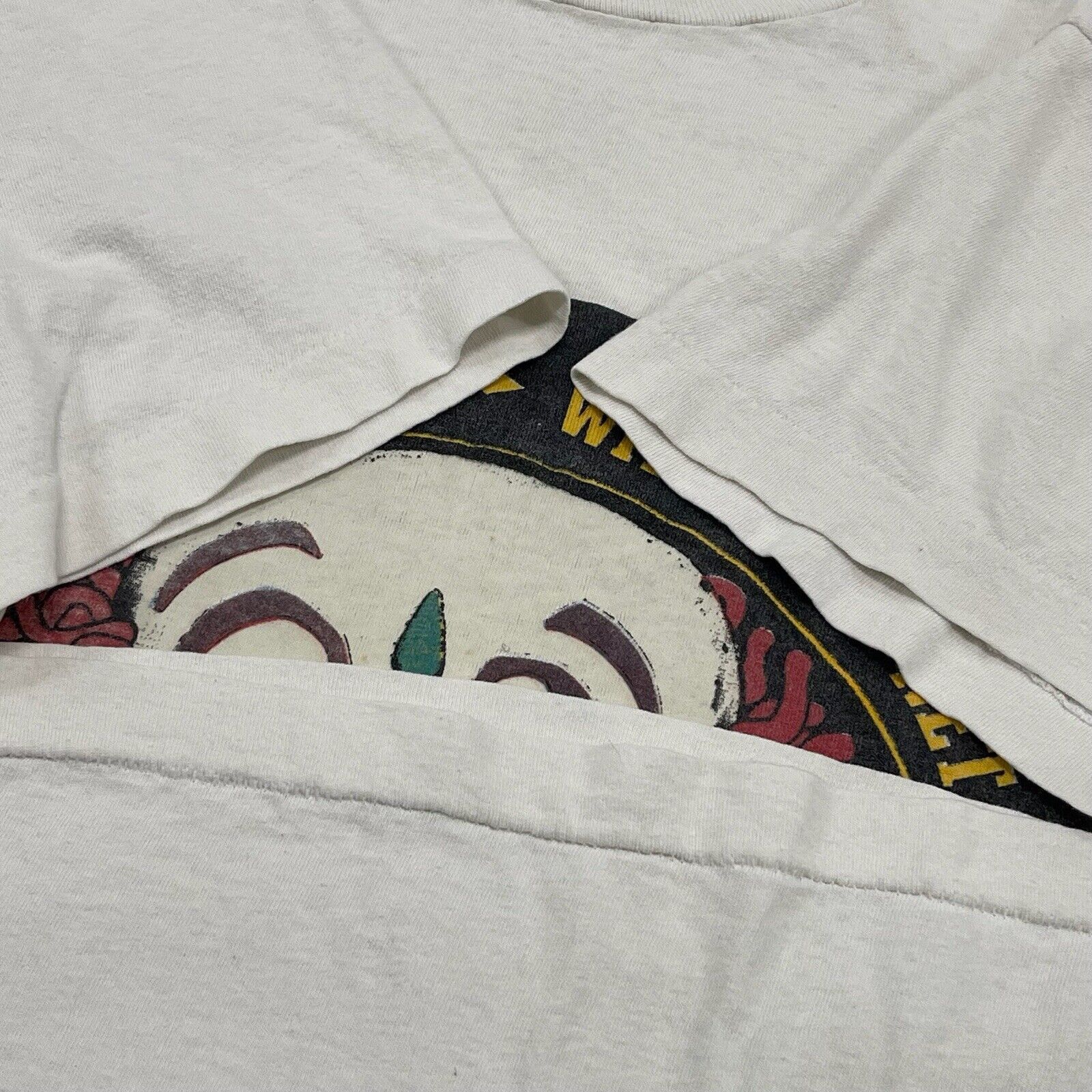 Band Tees × Grateful Dead × Vintage Vintage 1990 Grateful Dead World Tour Clown Graphic T-shirt Size US M / EU 48-50 / 2 - 4 Thumbnail