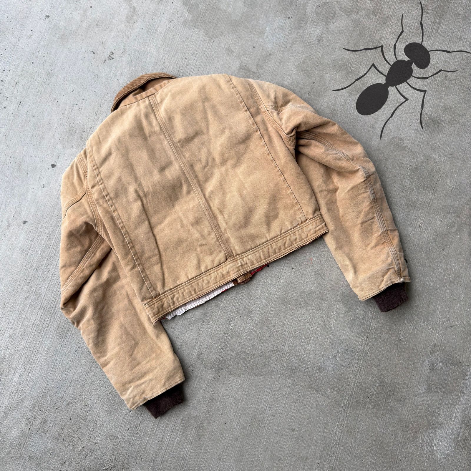 Carhartt × Vintage Carhartt YOUTH brown cropped Detroit style work wear jacket Size US XS / EU 42 / 0 - 7 Thumbnail