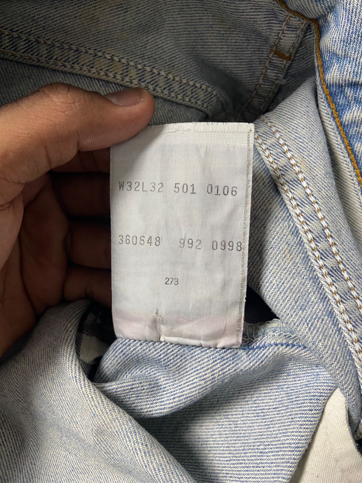 Levi's 90'S Levis 501 stone washed jeans Size US 32 / EU 48 - 4 Thumbnail