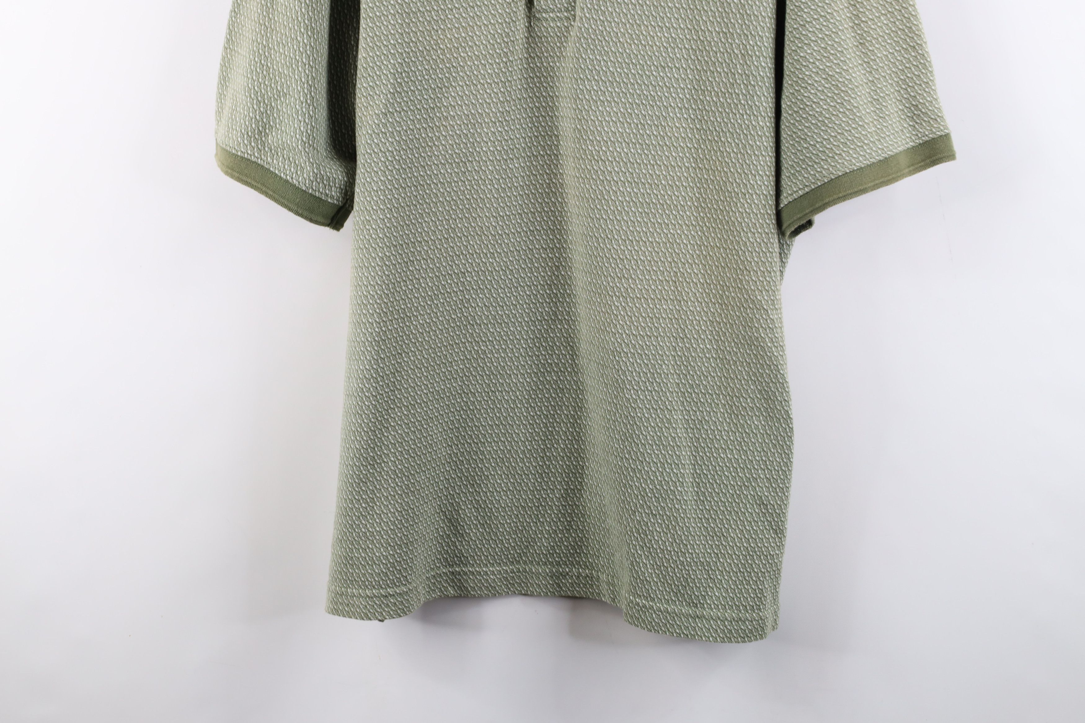 Vintage Vintage 90s Streetwear Knit Collared Golf Polo Shirt Green Size US XL / EU 56 / 4 - 3 Thumbnail