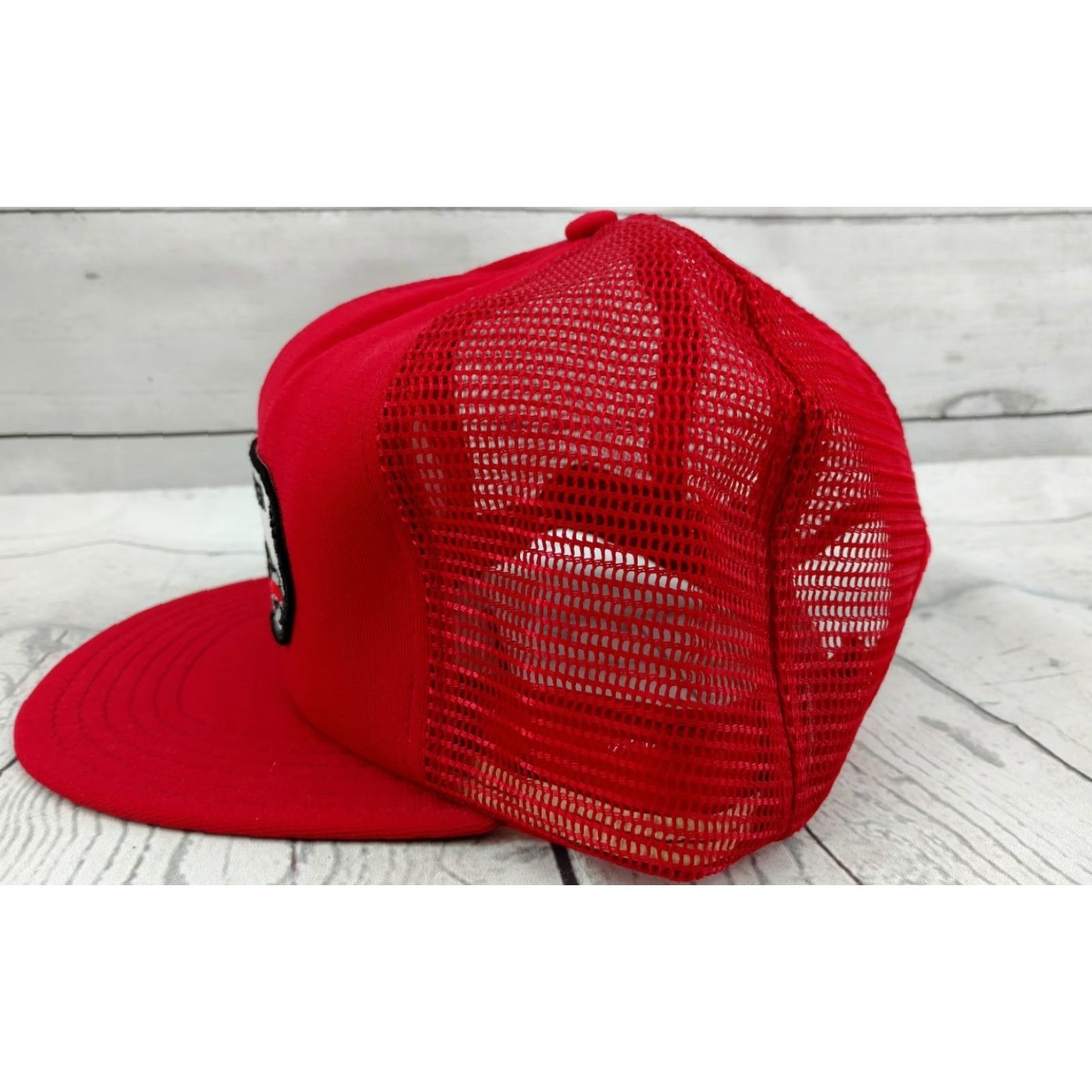 Vintage VINTAGE Conoco Uncommon Carrier Red SNAPBACK PATCH HAT Red Unbranded Adjustable Hat Mens Size ONE SIZE - 4 Thumbnail
