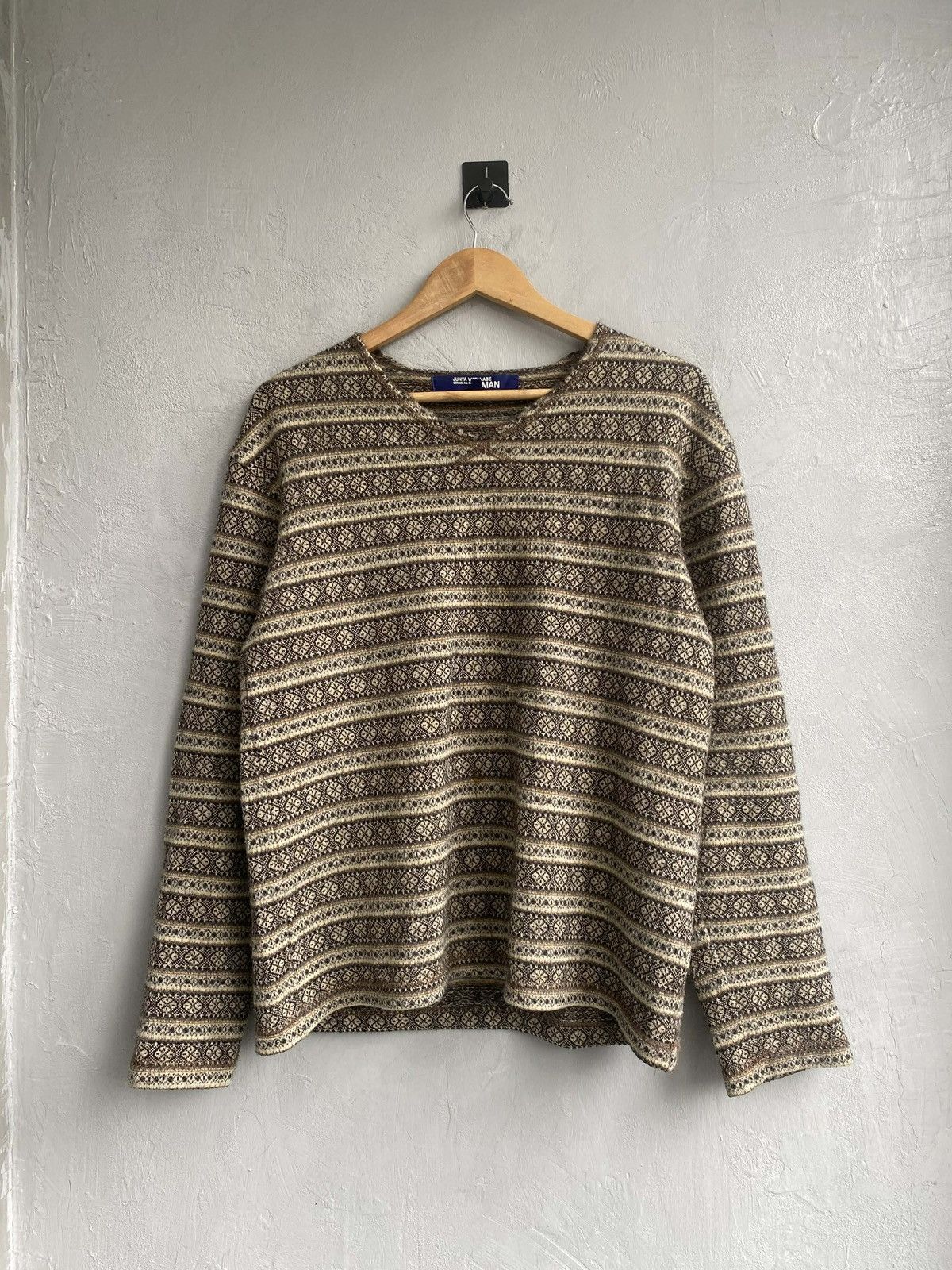 Junya Watanabe Junya Watanabe MAN Tribal Stripe Jacquard Knit Size US S / EU 44-46 / 1 - 1 Thumbnail