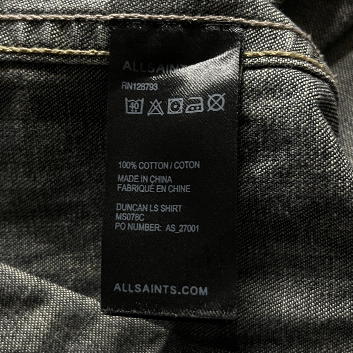 Allsaints Allsaints Snap-button Western Denim Shirt Size US M / EU 48-50 / 2 - 7 Thumbnail