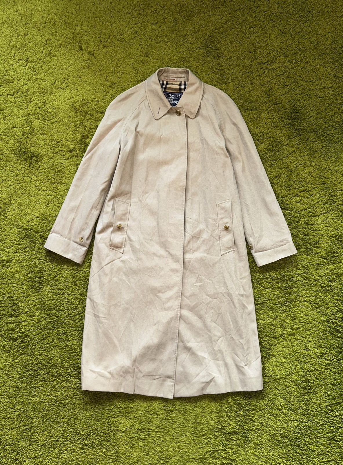 Burberry × Designer × Vintage Burberrys 1990s vintage nova check lining iconic trench coat Size M / US 6-8 / IT 42-44 - 2 Thumbnail