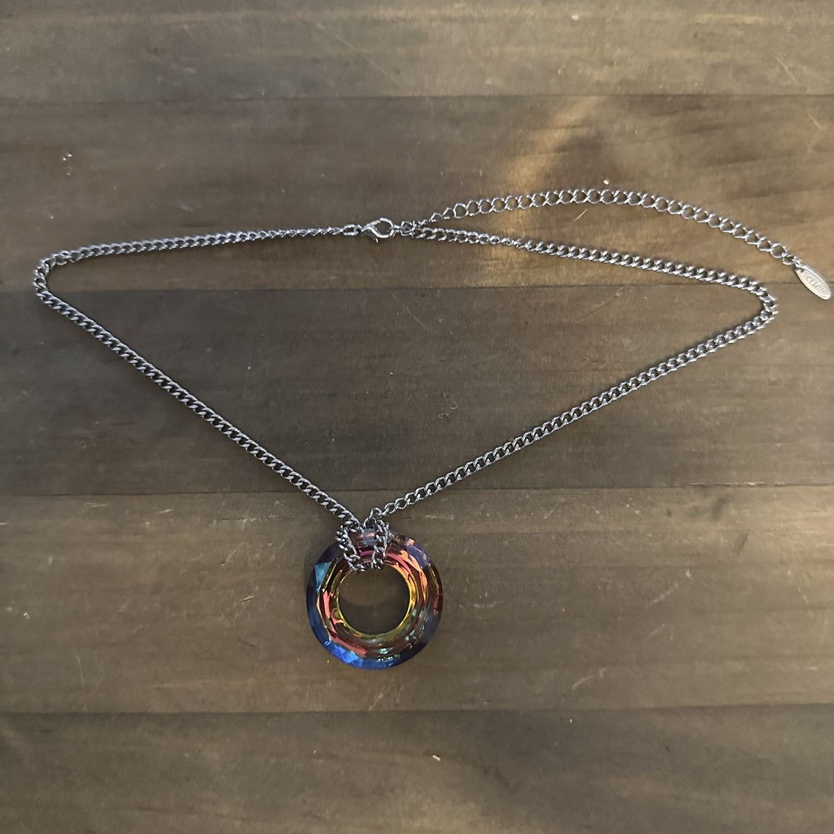 Other VCLM Aurora Borealis crystal circle pendant necklace Size ONE SIZE - 2 Thumbnail
