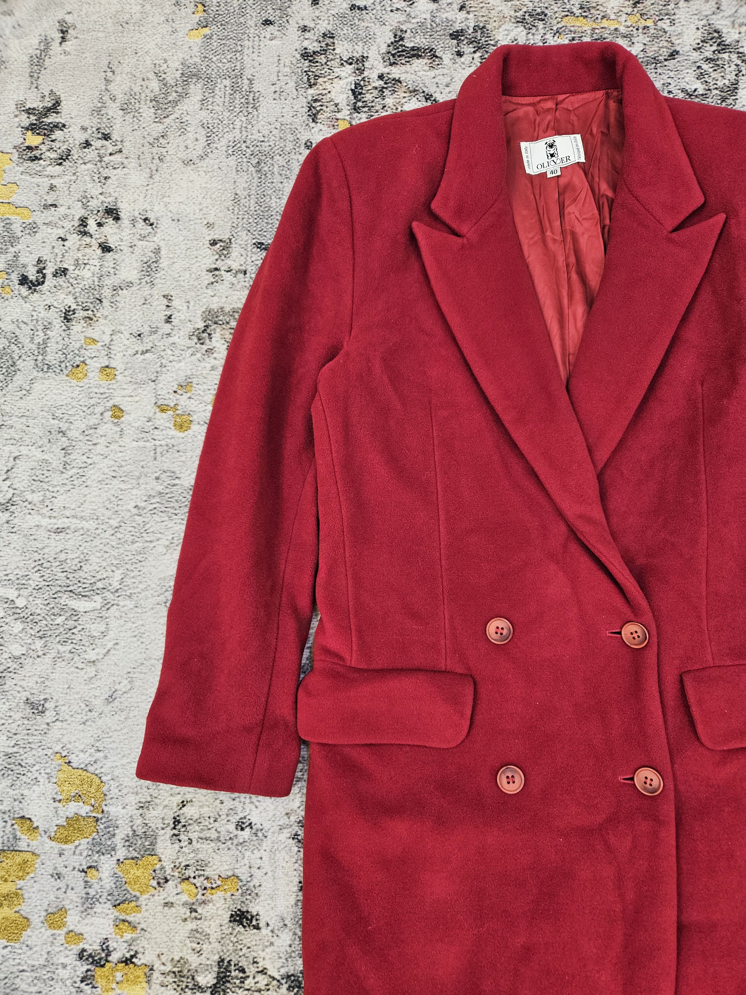 Valentino Oliver Valentino Made in Italy Long Wool Coat - Luxury Wear Size S / US 4 / IT 40 - 7 Thumbnail
