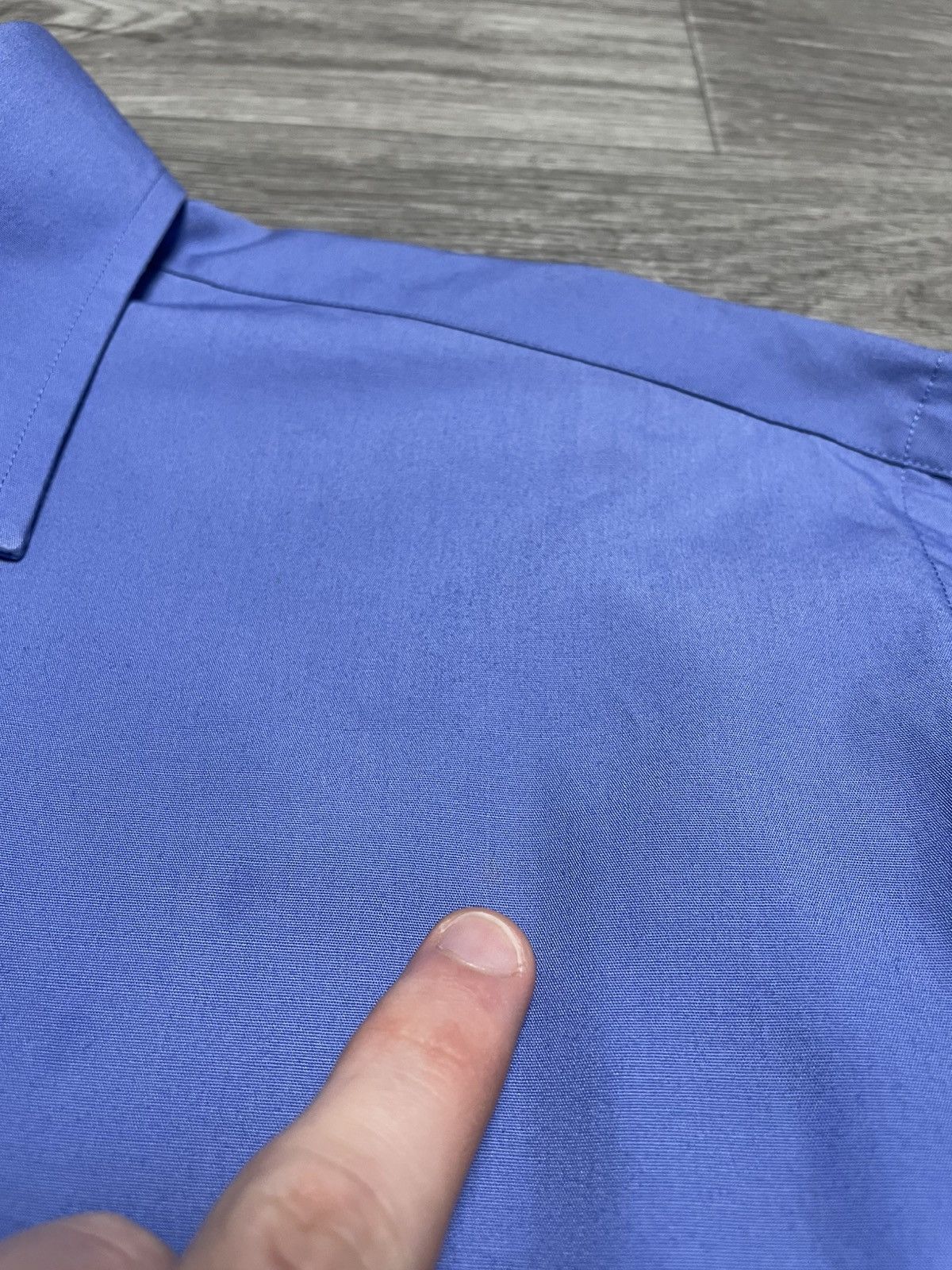 Yves Saint Laurent Vintage Yves Saint Laurent YSL Blue Long Sleeve Shirt Button Size US L / EU 52-54 / 3 - 7 Thumbnail